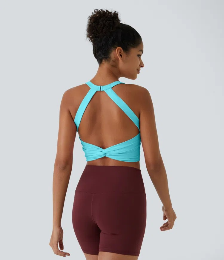 Softlyzero Plush Twist Crop Tank