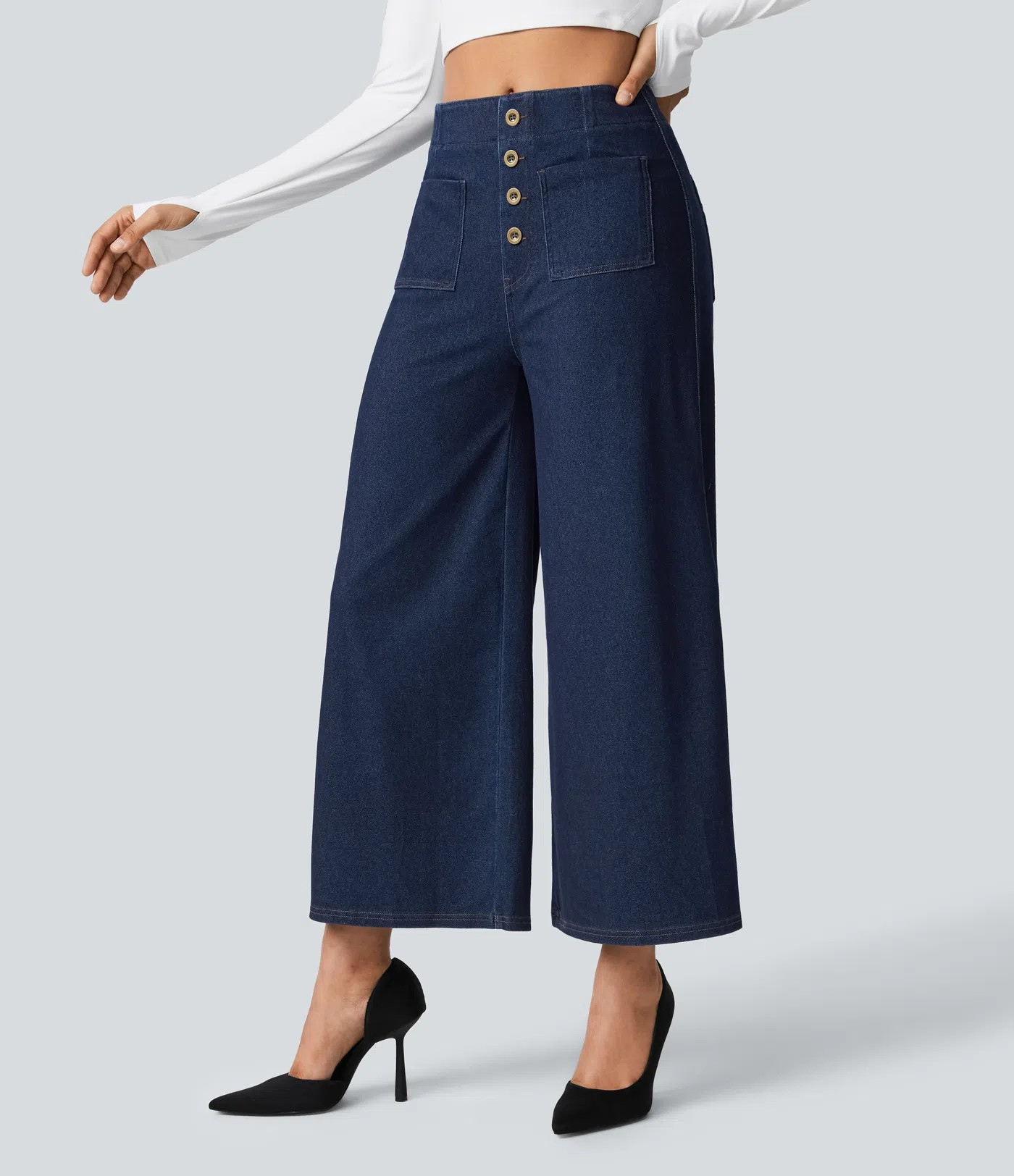 Flared Knit Jeans