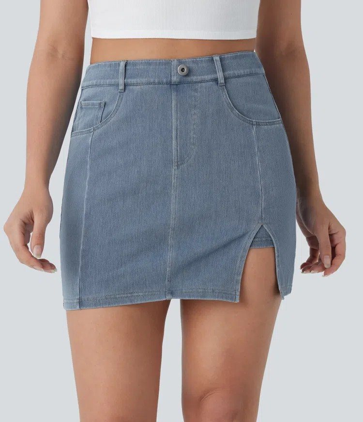 2-in-1 High-Waisted Skirt