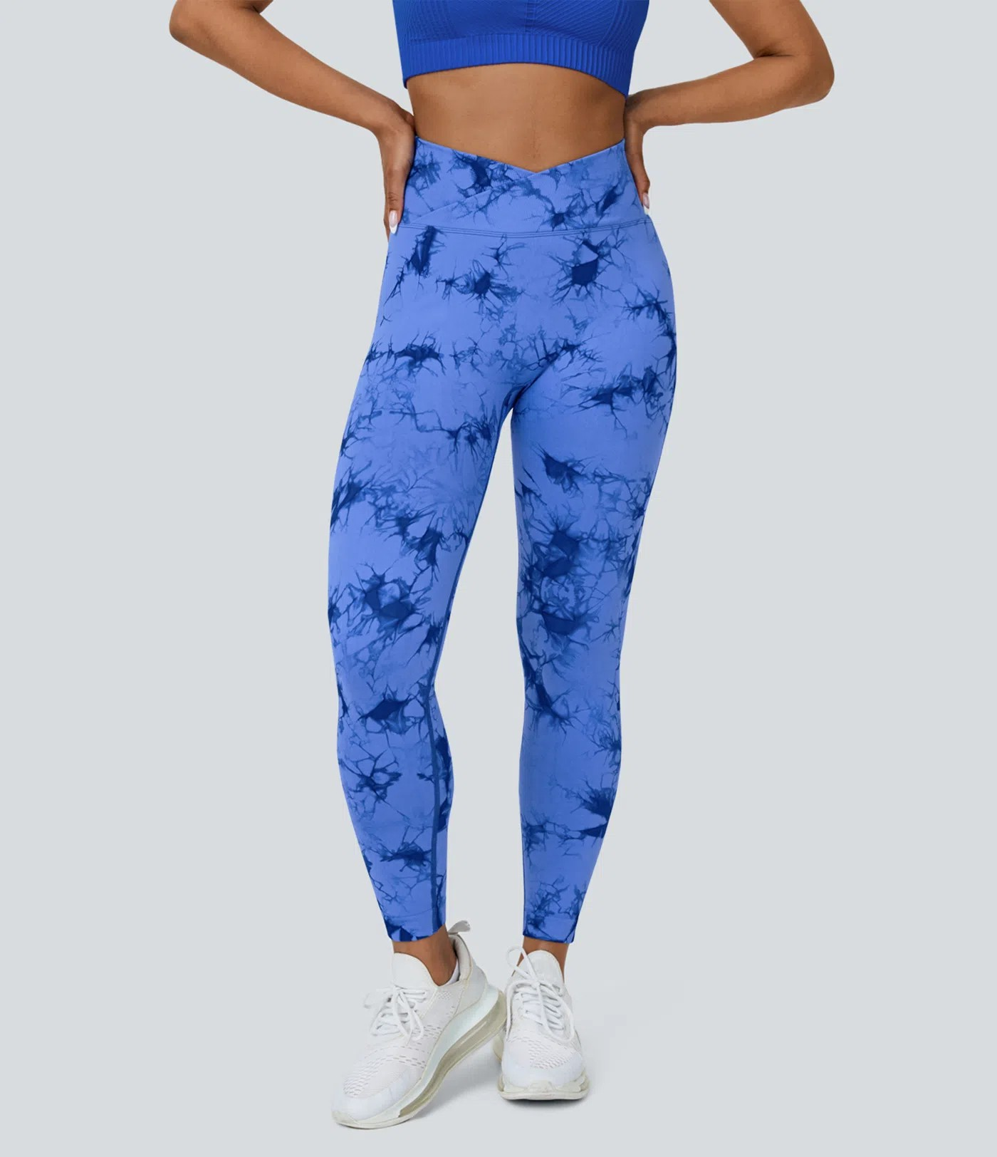 Crossover Scrunch Yoga Leggings