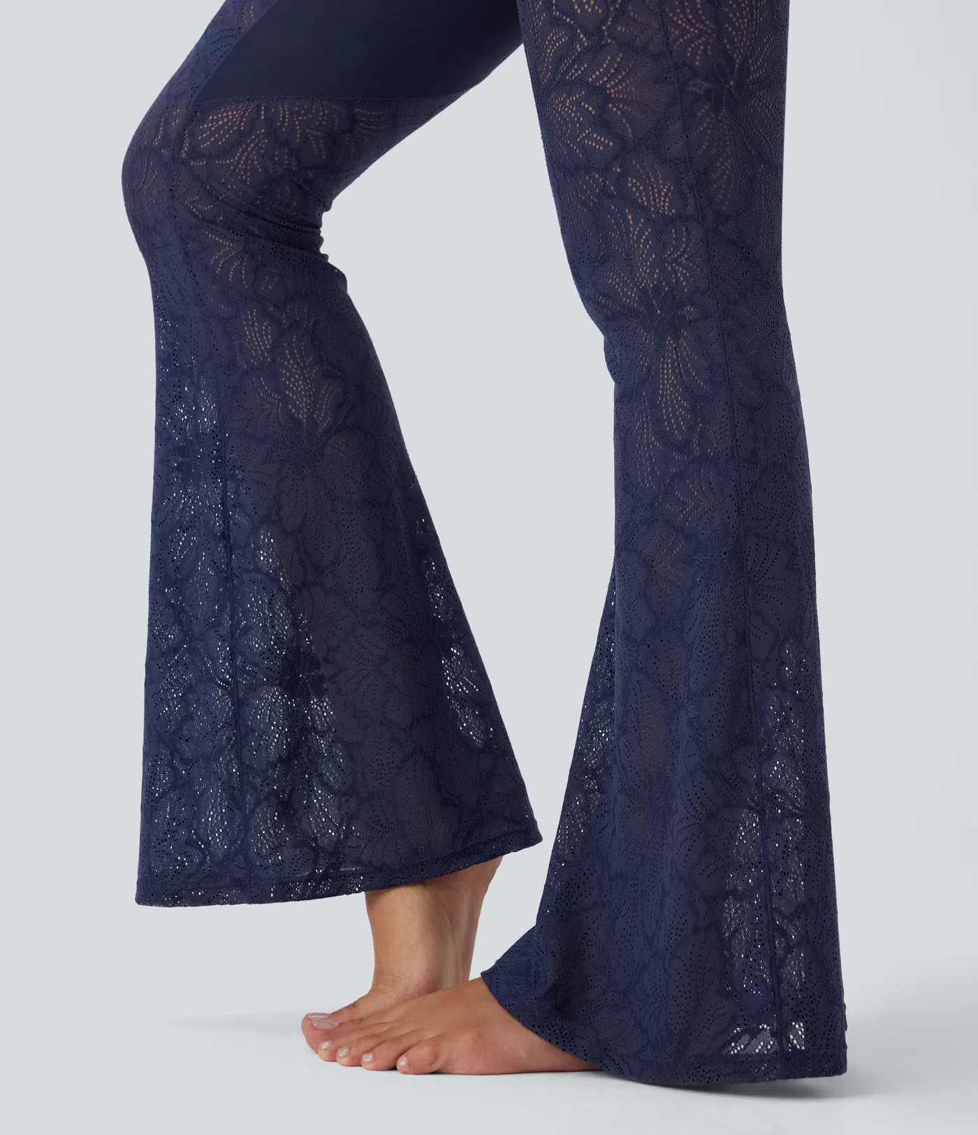 Lace Cross Flare Yoga Leggings