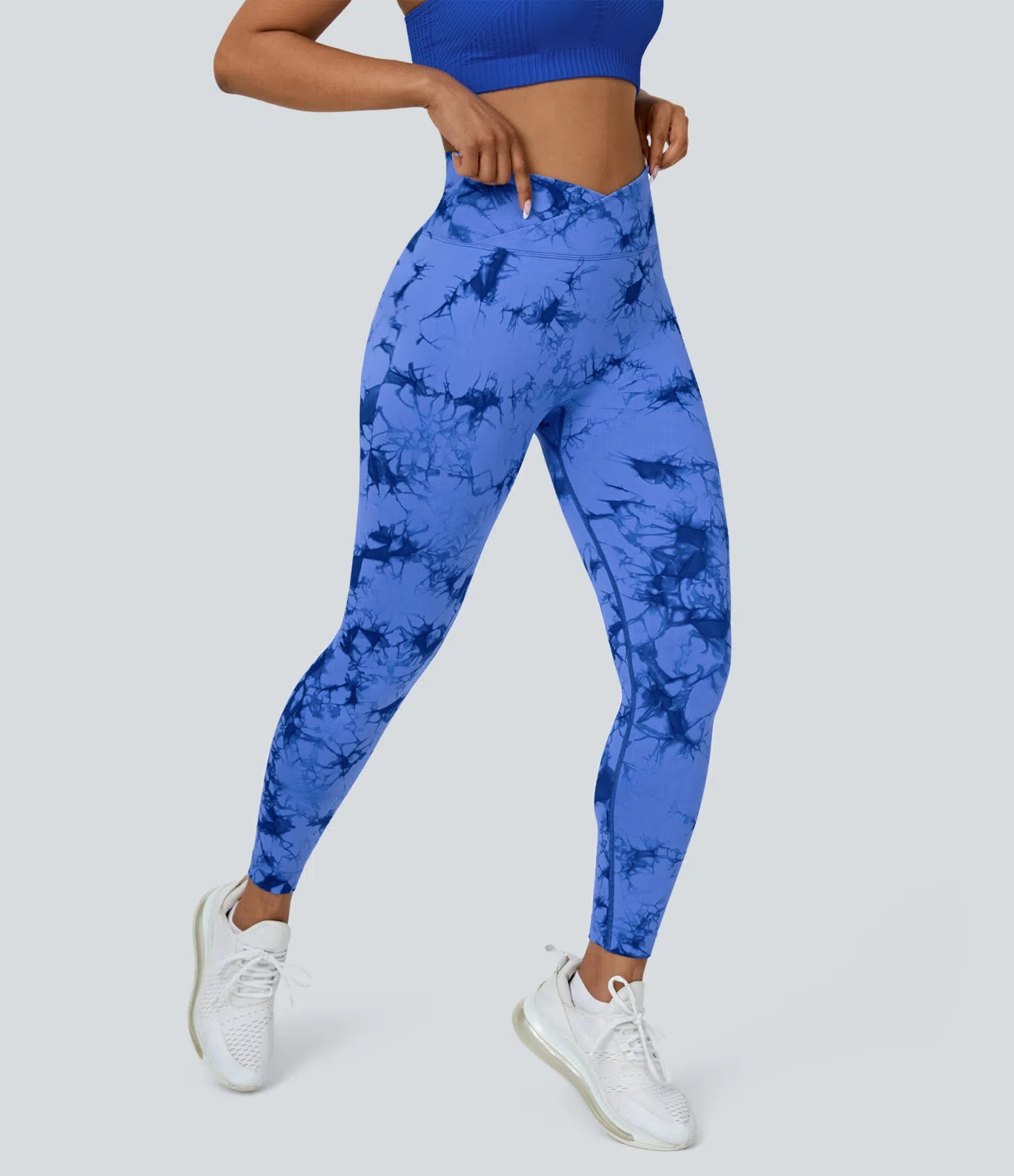Crossover Scrunch Yoga Leggings