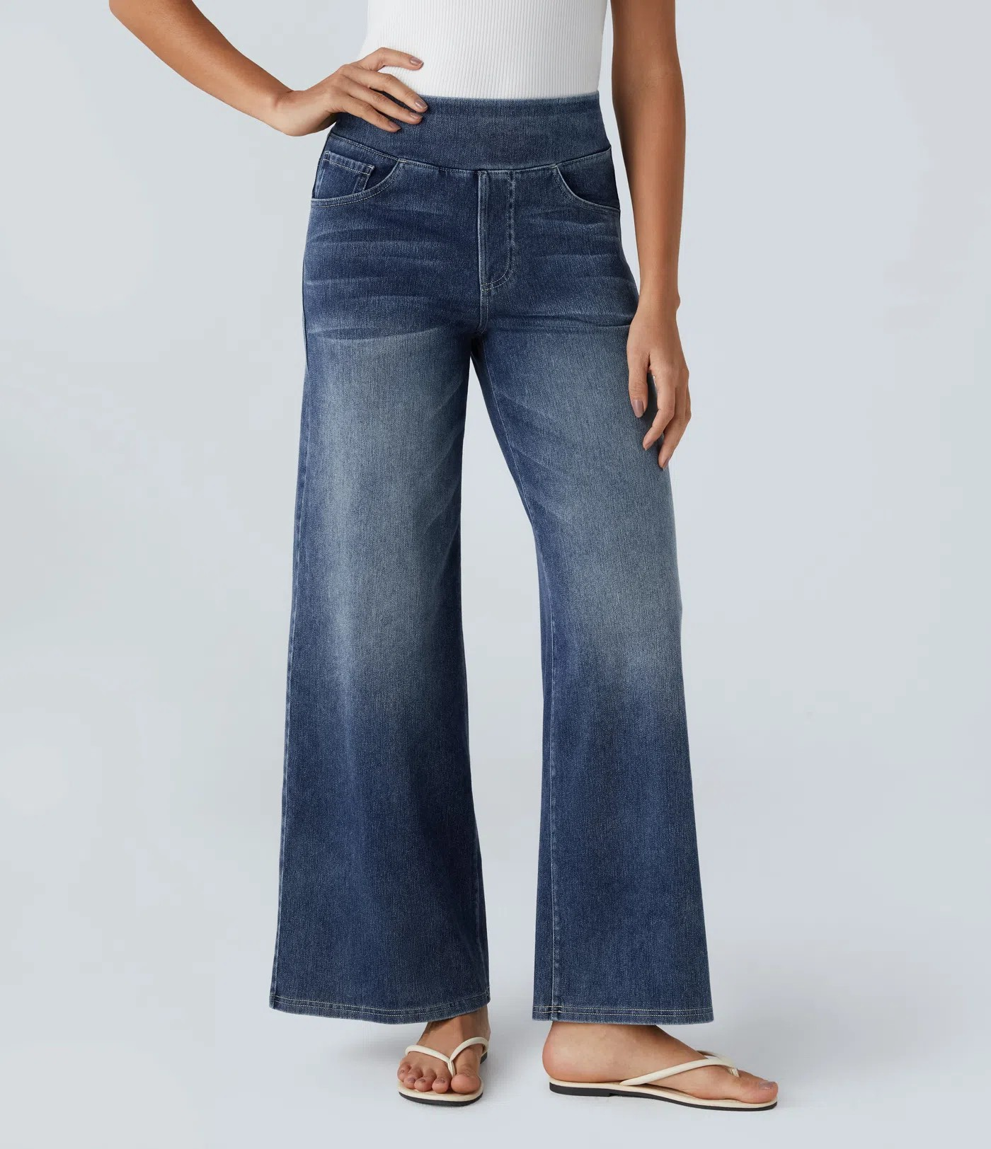 High waist wide-leg Jeans
