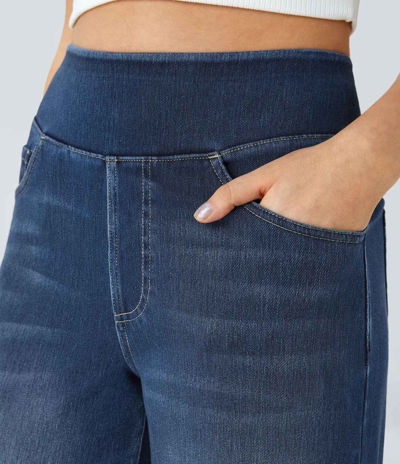 High waist wide-leg Jeans
