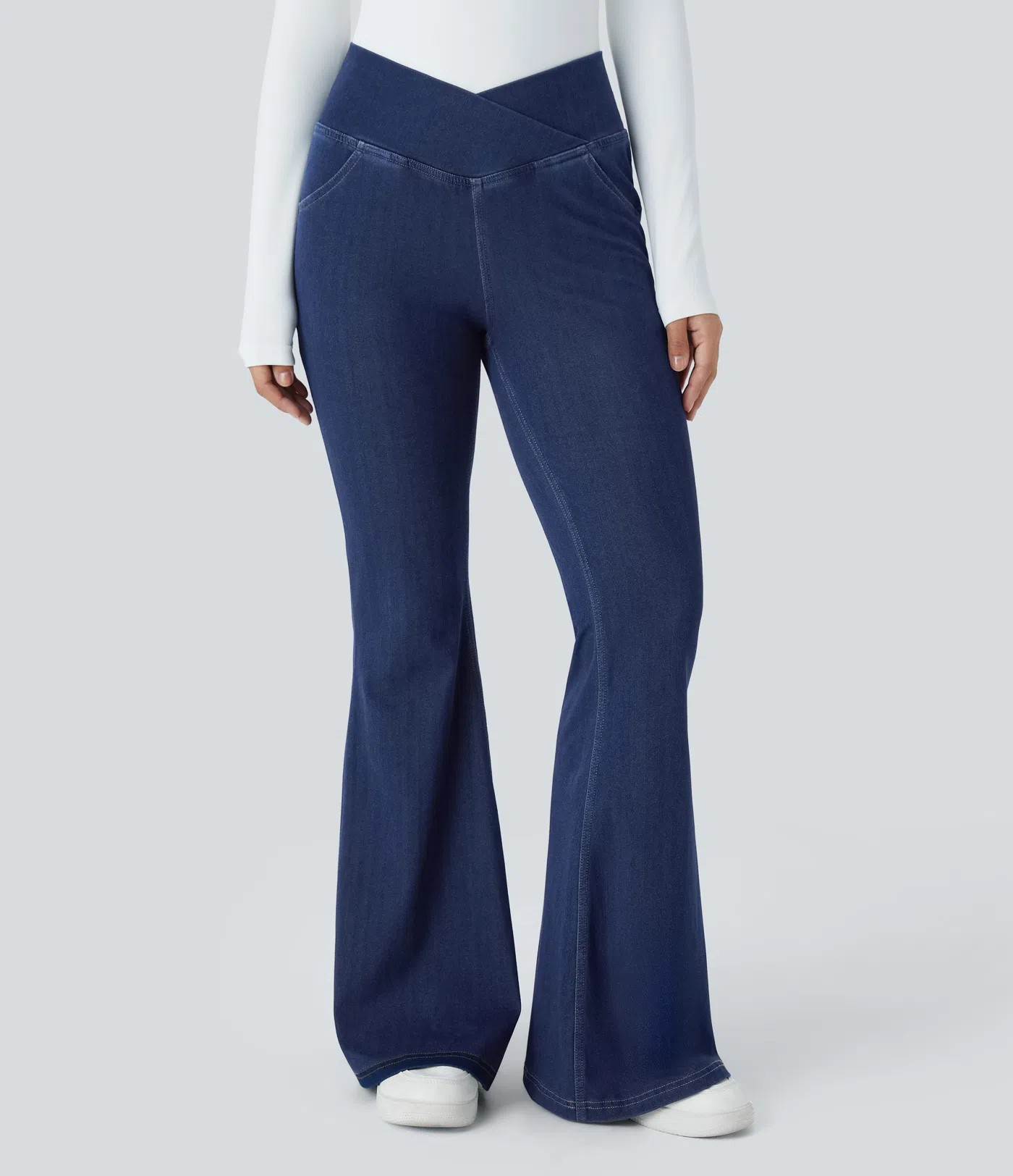 Crossover Flared Jeans