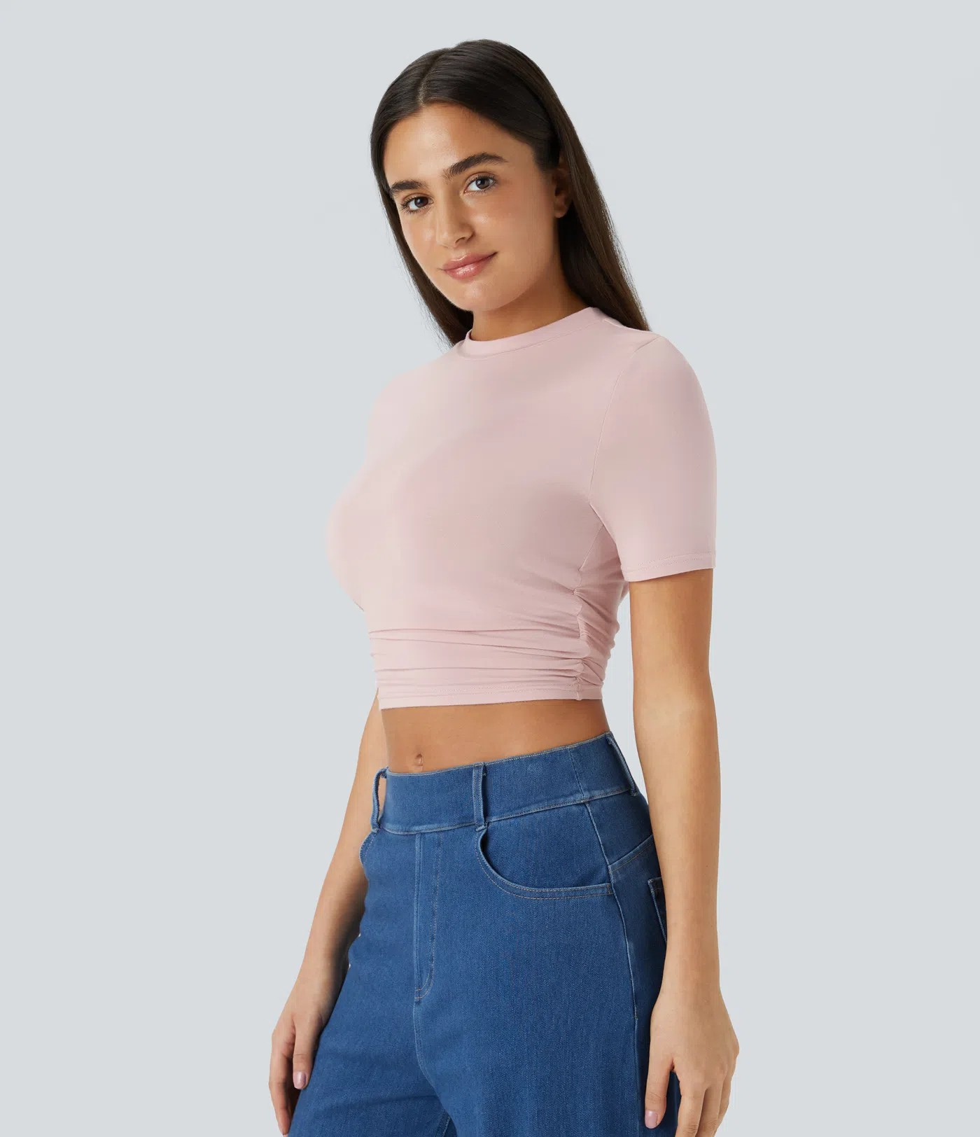 Ruffle crop T-shirt