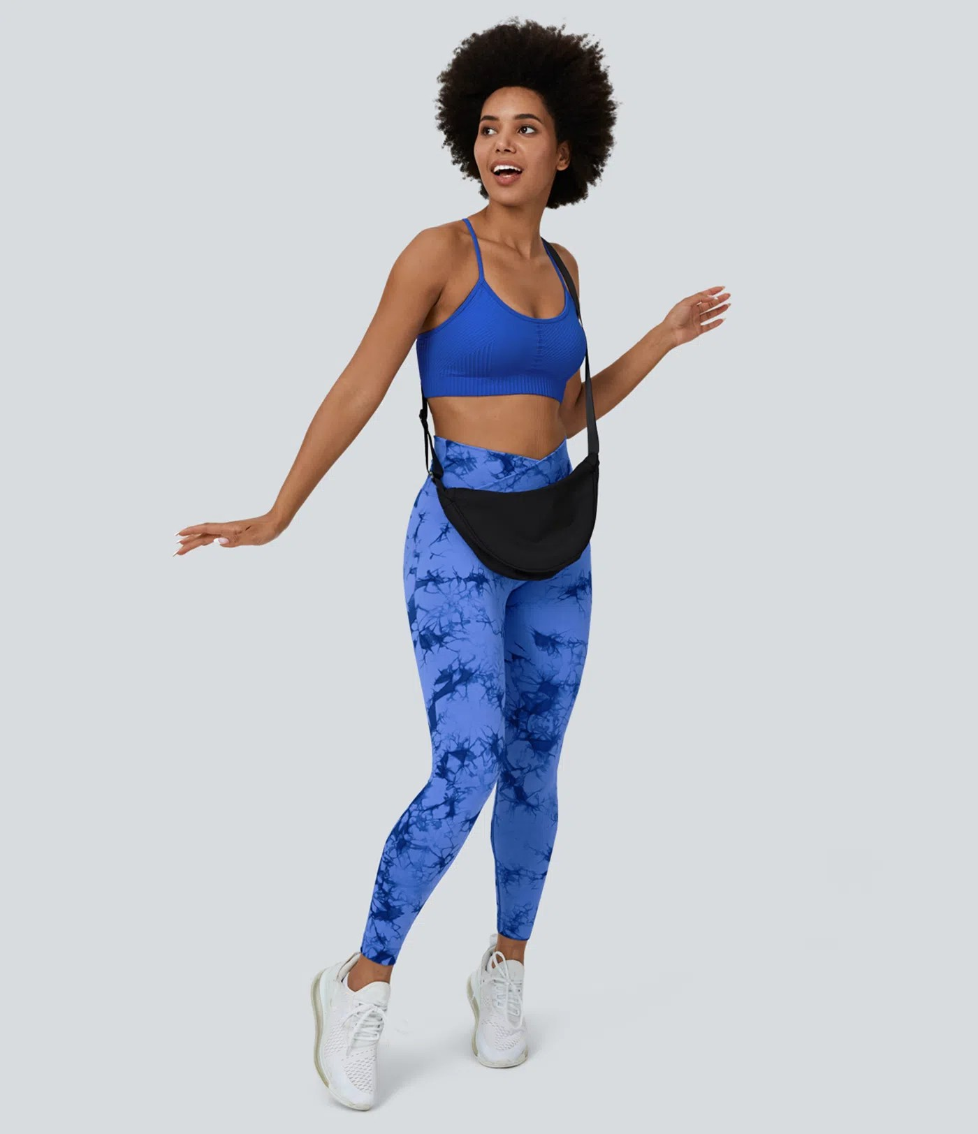 Crossover Scrunch Yoga Leggings