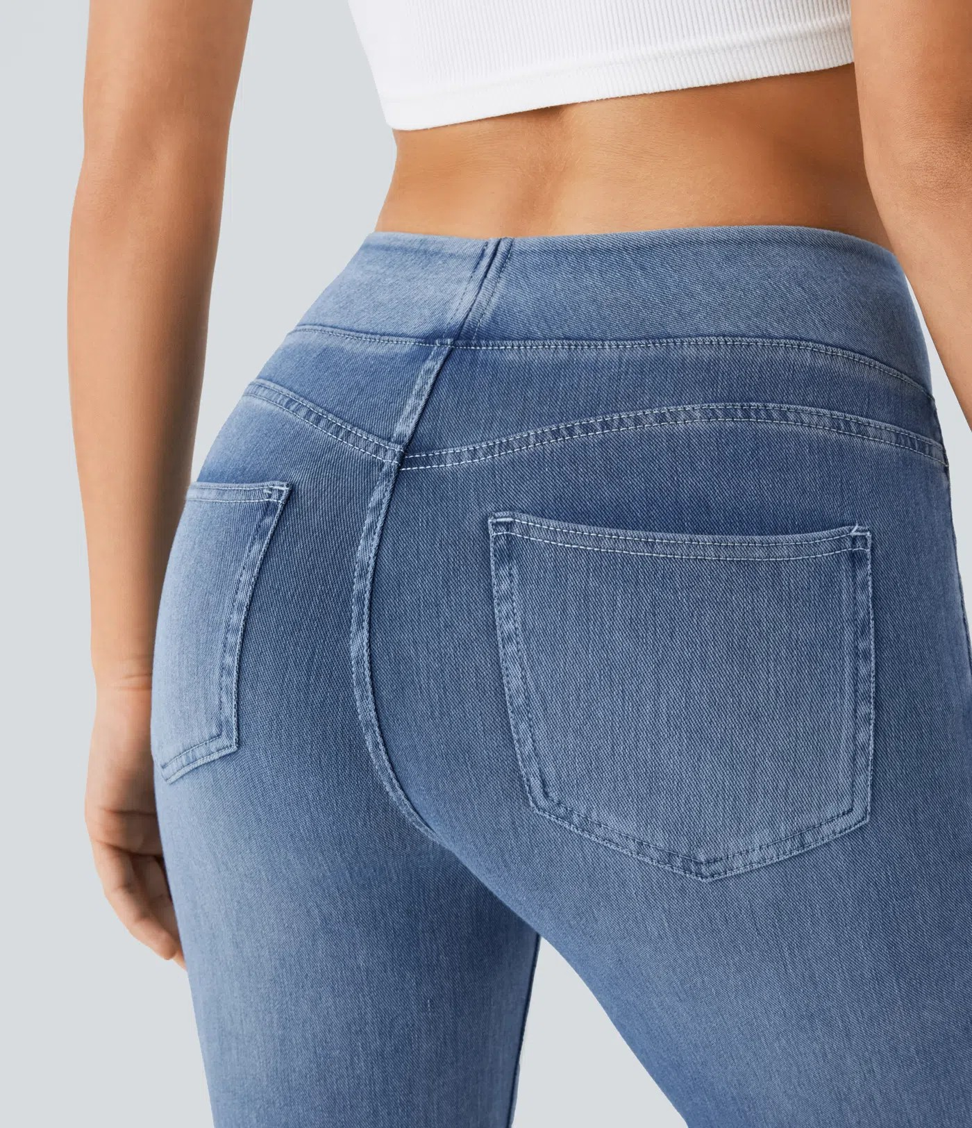 Washed Bootcut Jeans