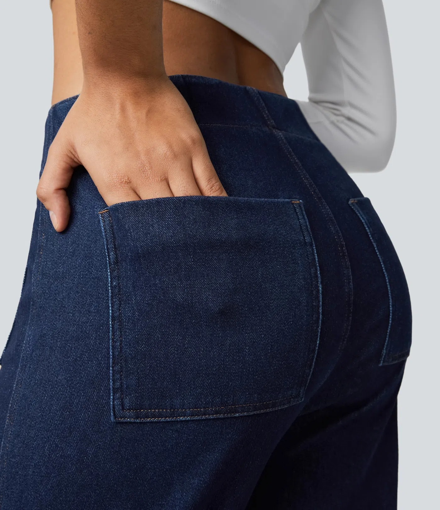 Flared Knit Jeans