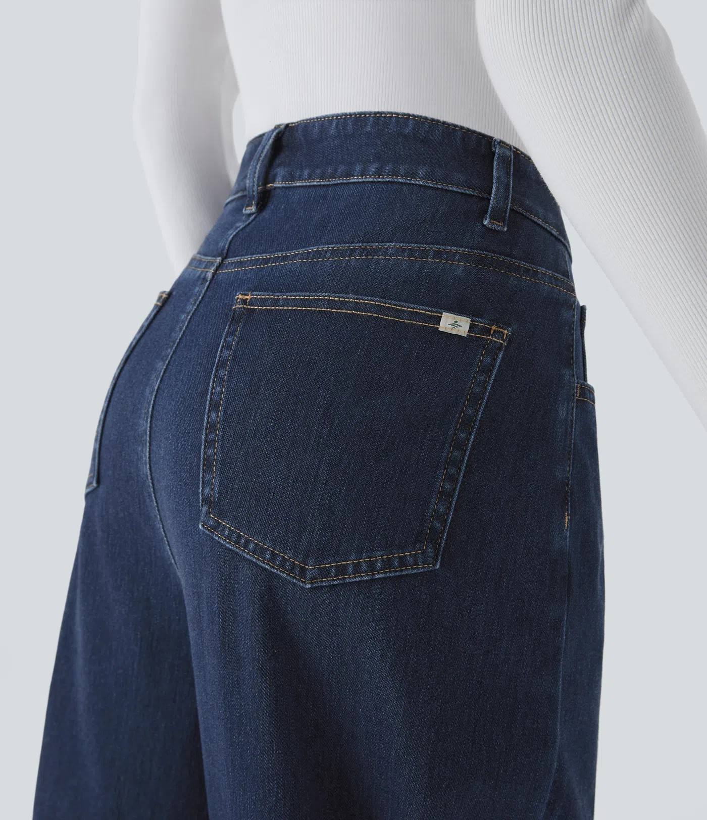 High-Waisted Baggy Jeans