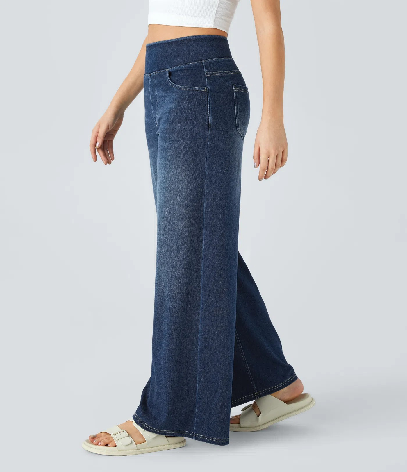High waist wide-leg Jeans