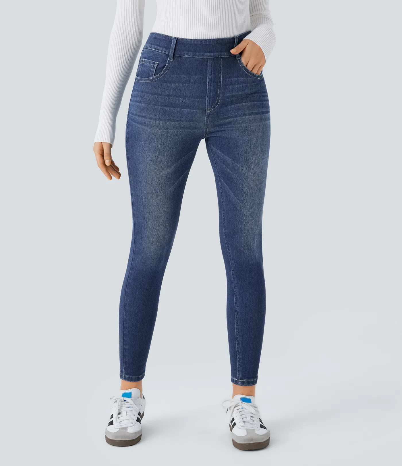 Flex Pull-On Skinny Jeans