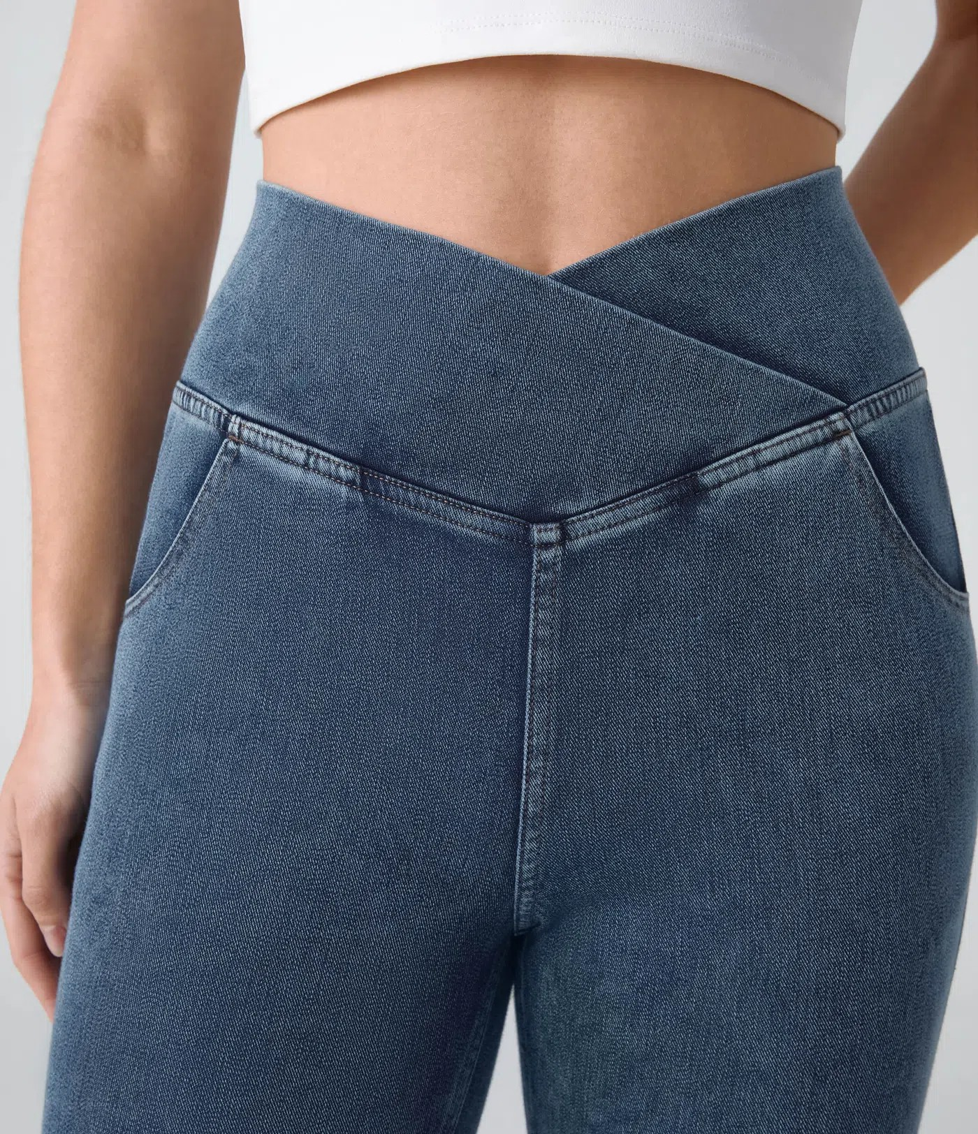 Crossover Flared Jeans