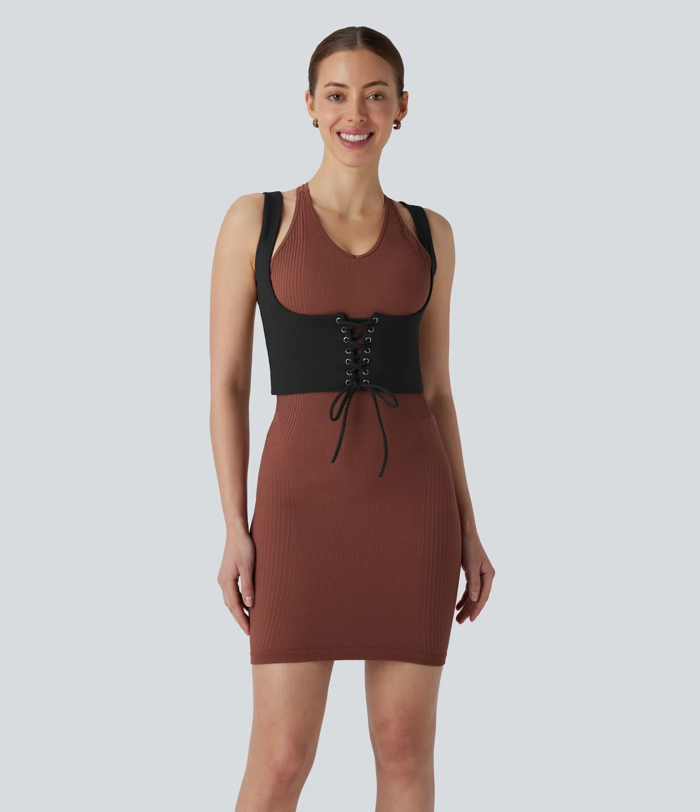 Cross-Back Corset Tank