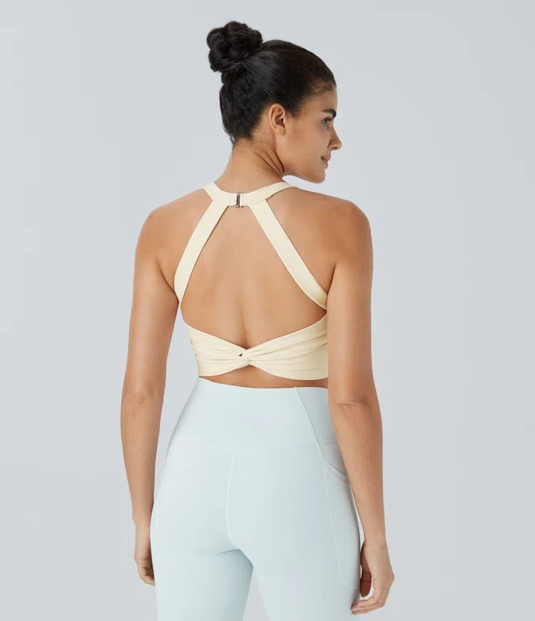 Softlyzero Plush Twist Crop Tank