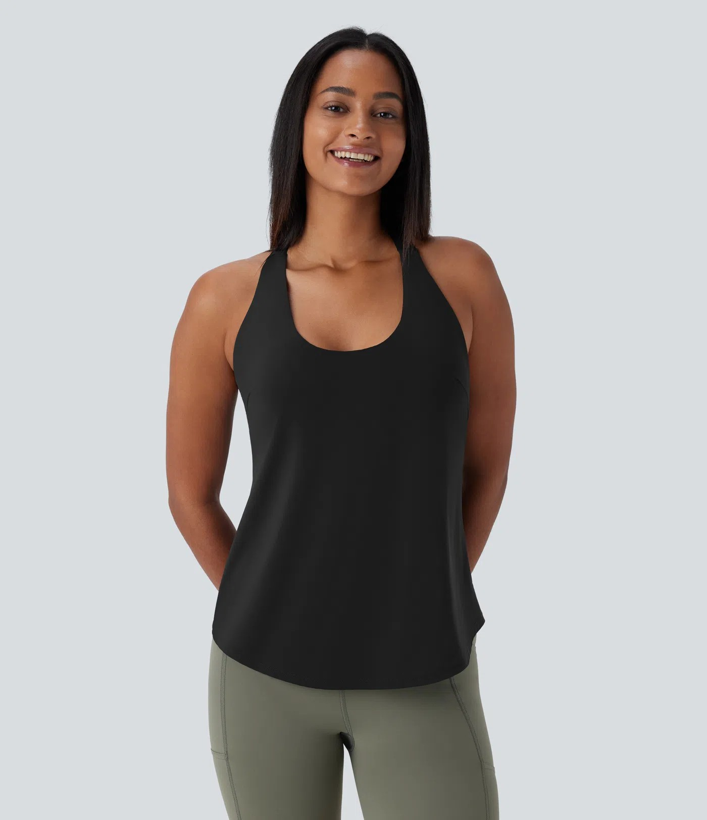 Backless Cross-Back Yoga Tank