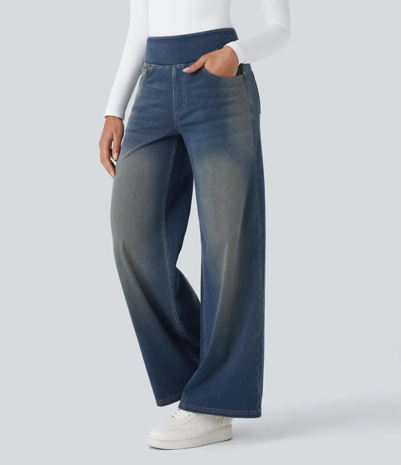 High waist wide-leg Jeans