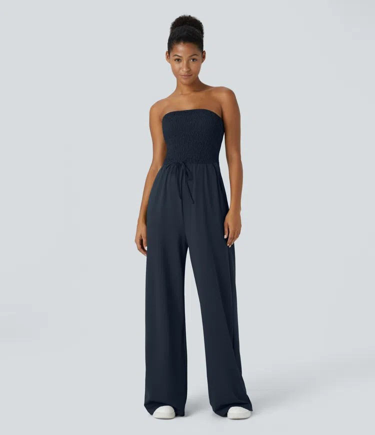 Backless Wide-Leg Jumpsuit