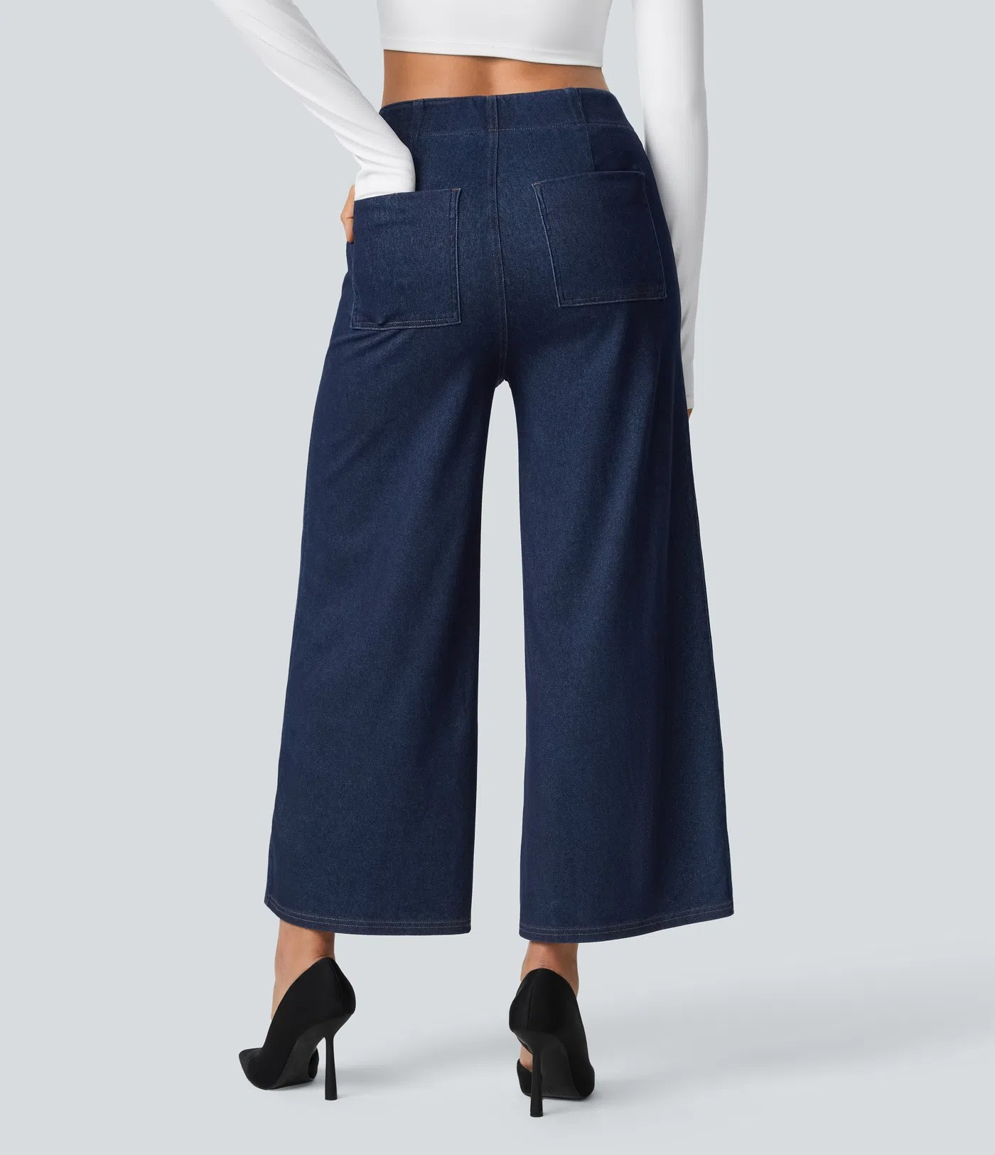 Flared Knit Jeans
