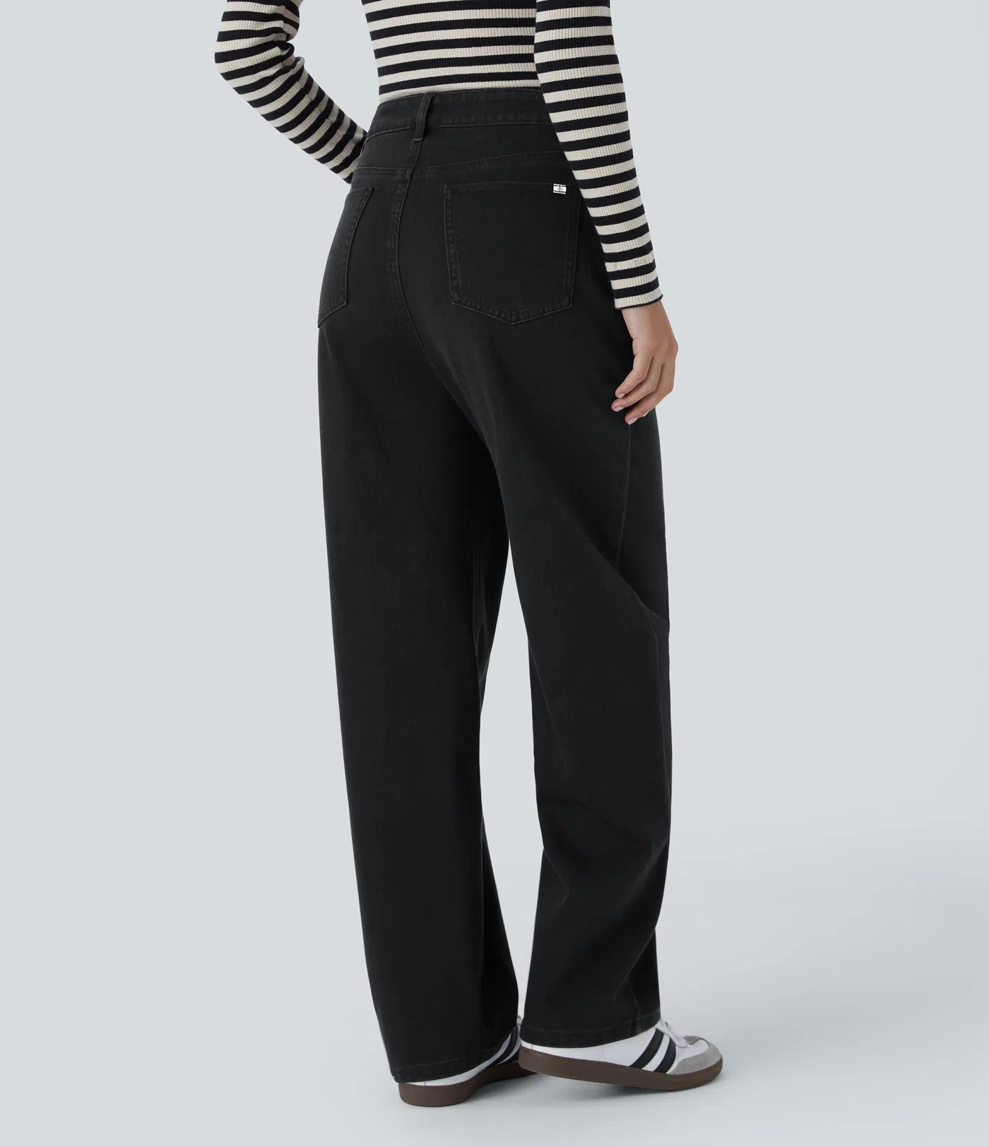 High-Waisted Baggy Jeans