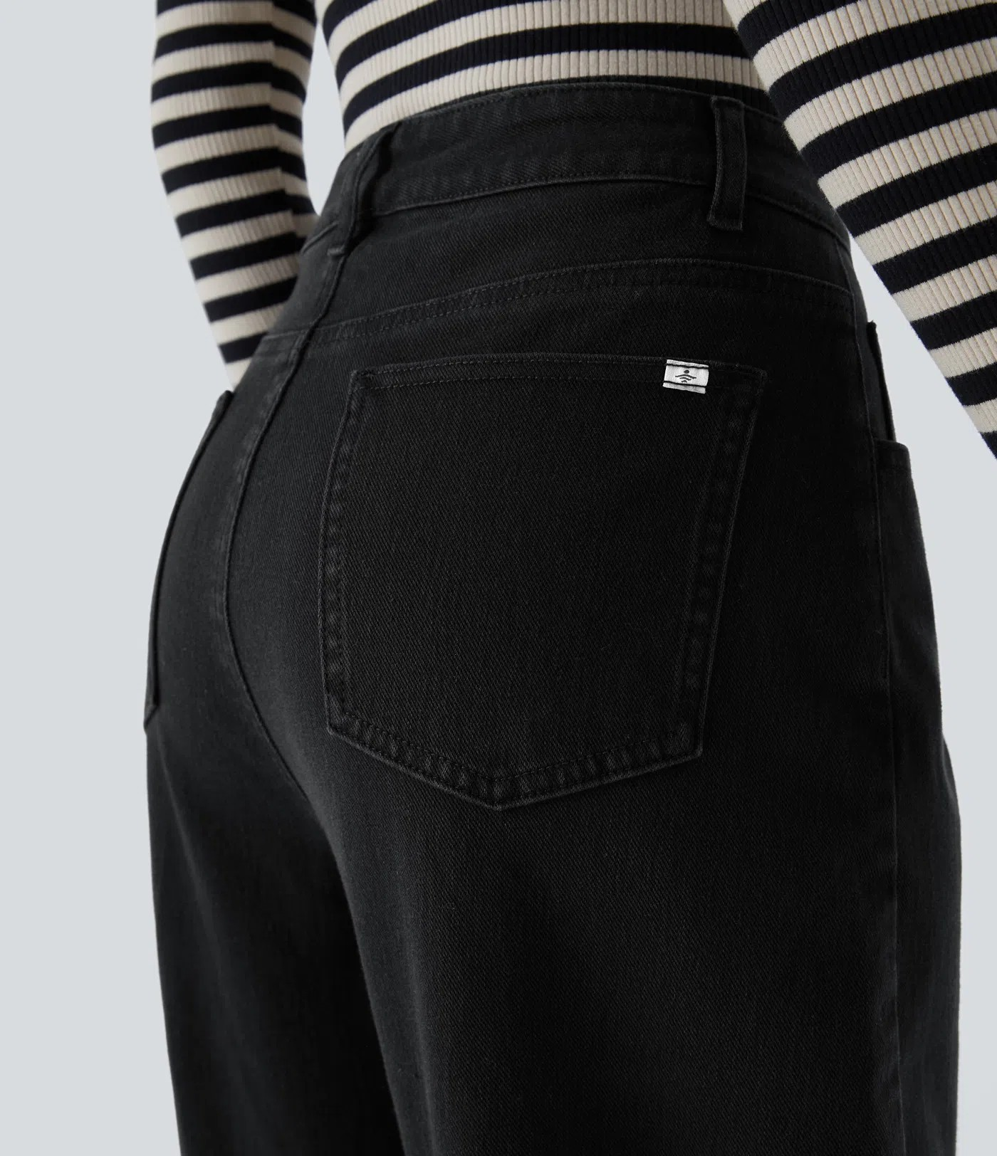 High-Waisted Baggy Jeans