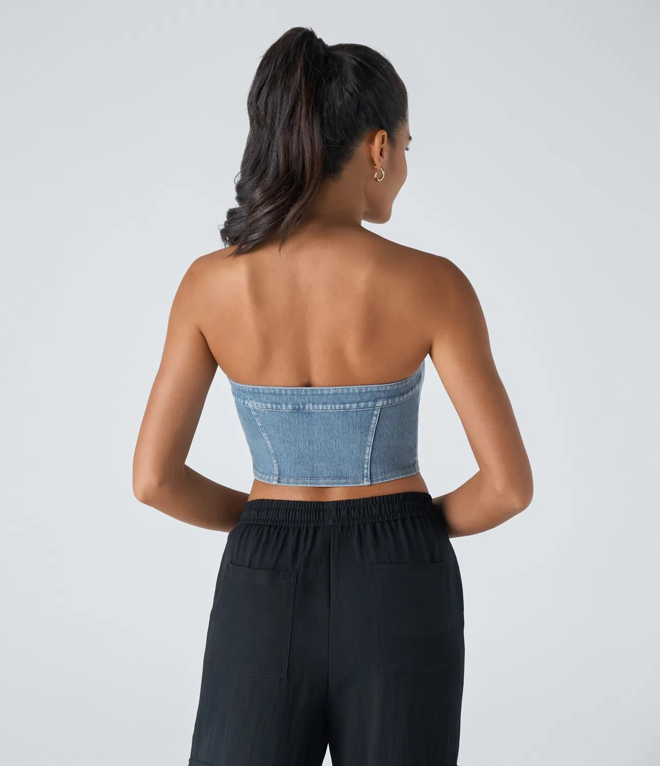 Backless Button Tank