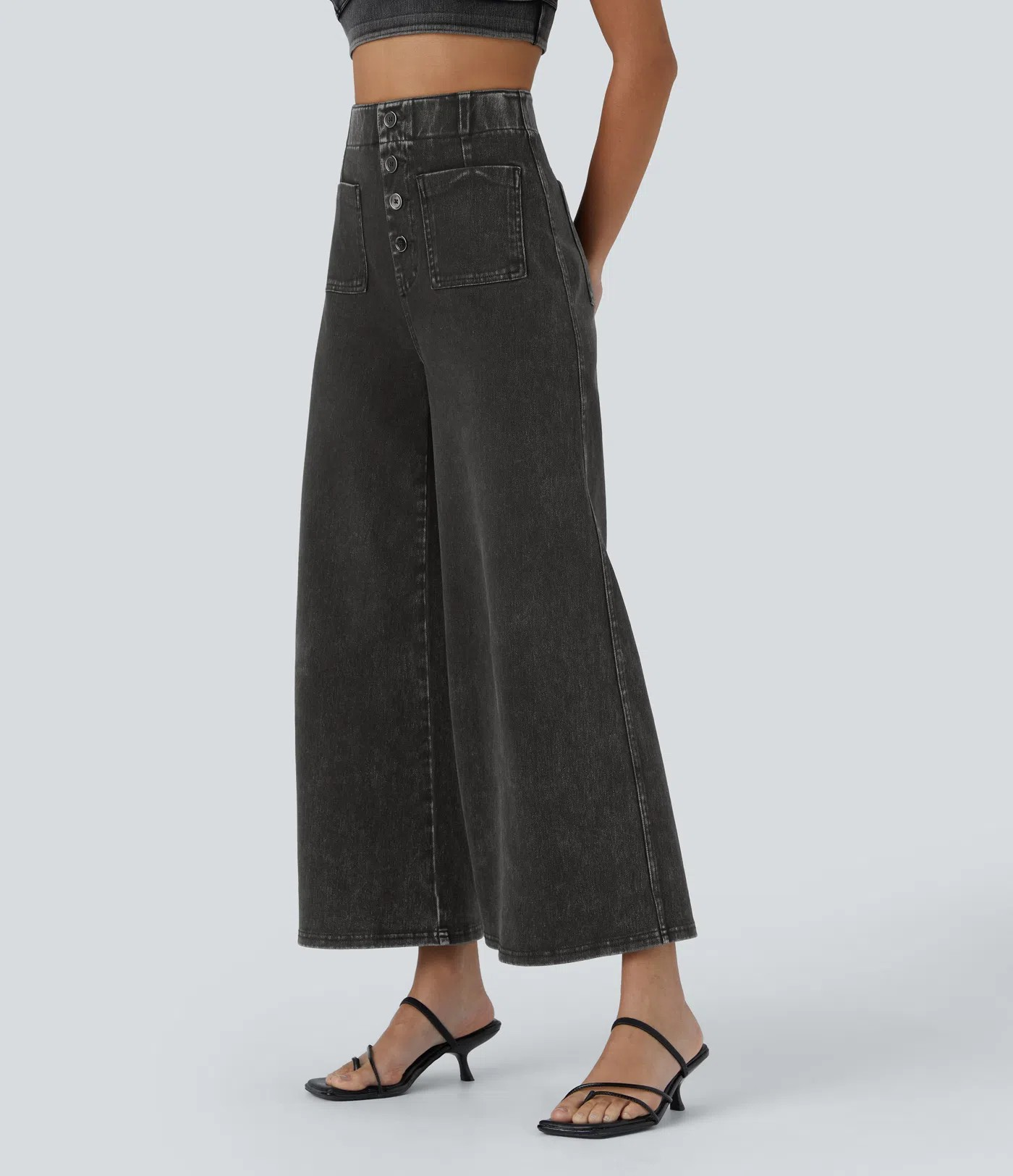 Flared Knit Jeans