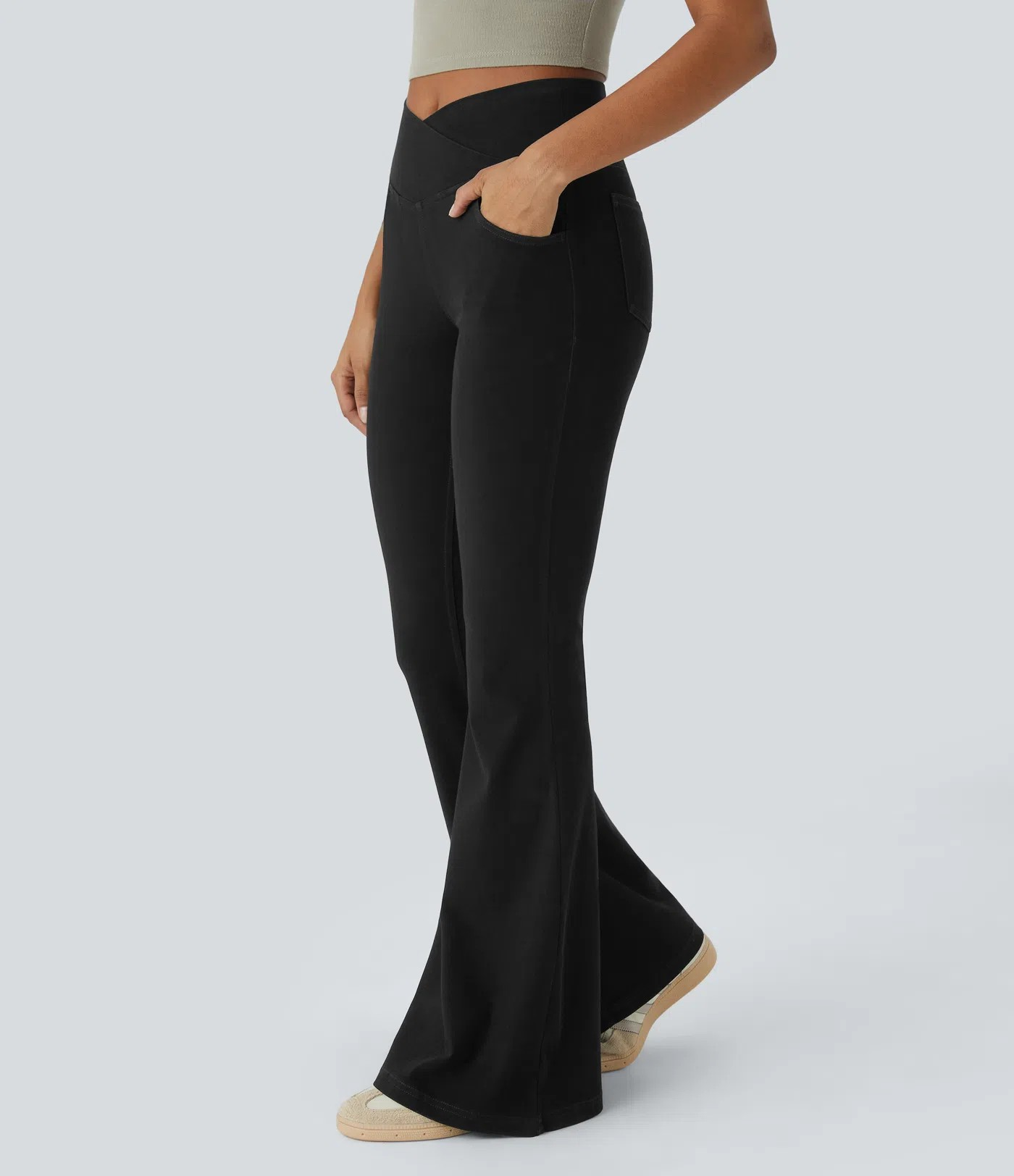 Crossover Flared Jeans