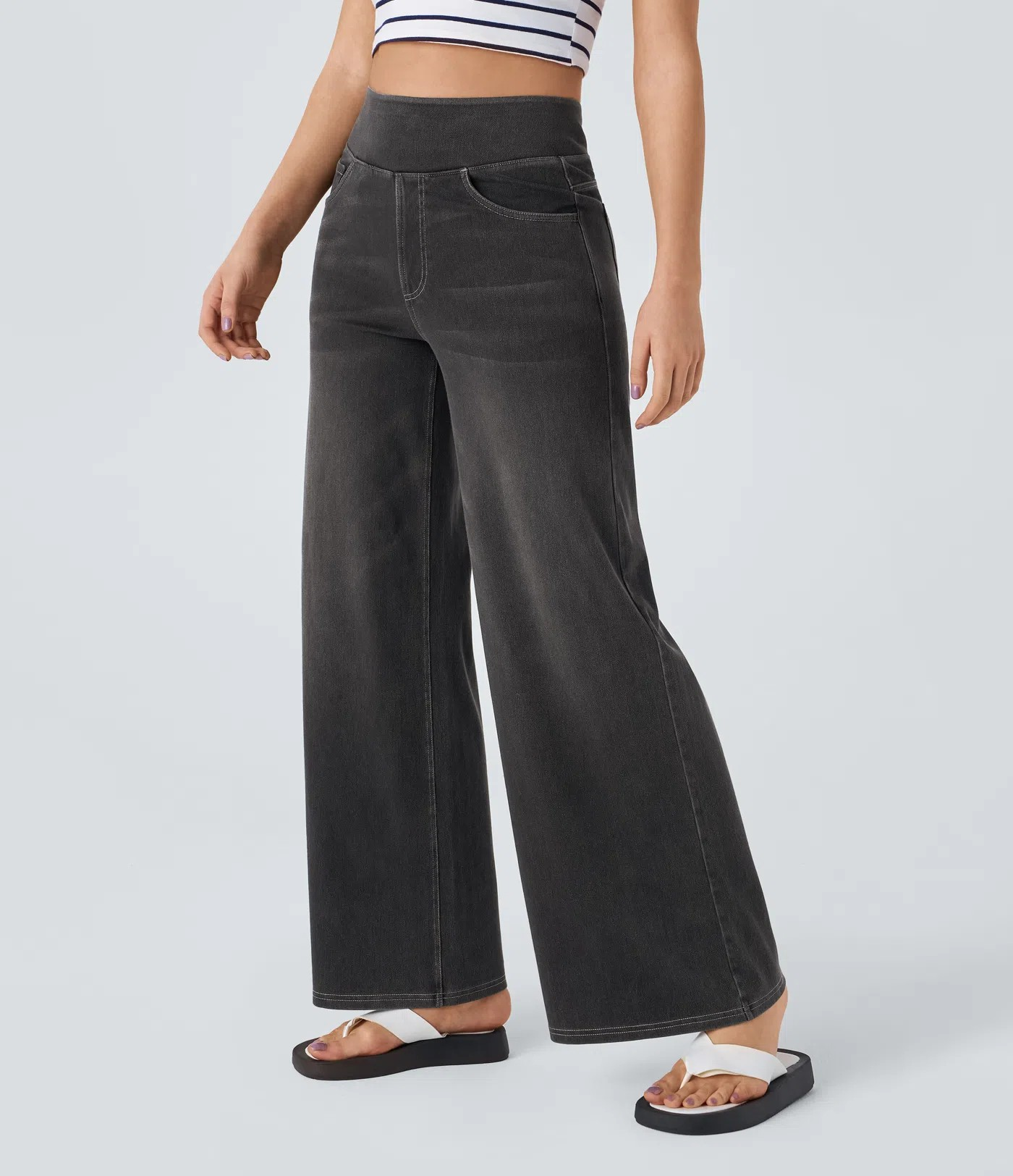 High waist wide-leg Jeans