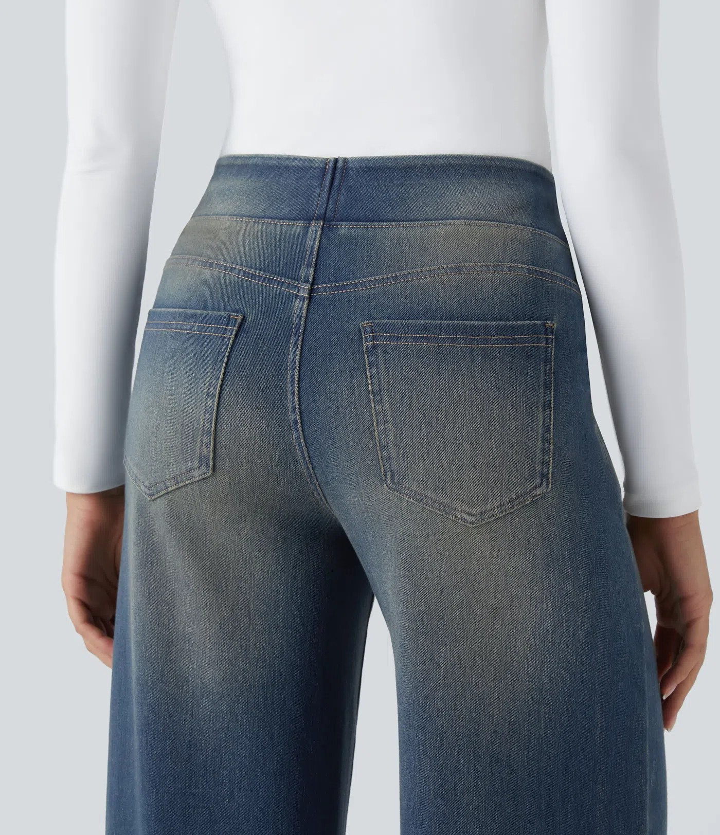 High waist wide-leg Jeans