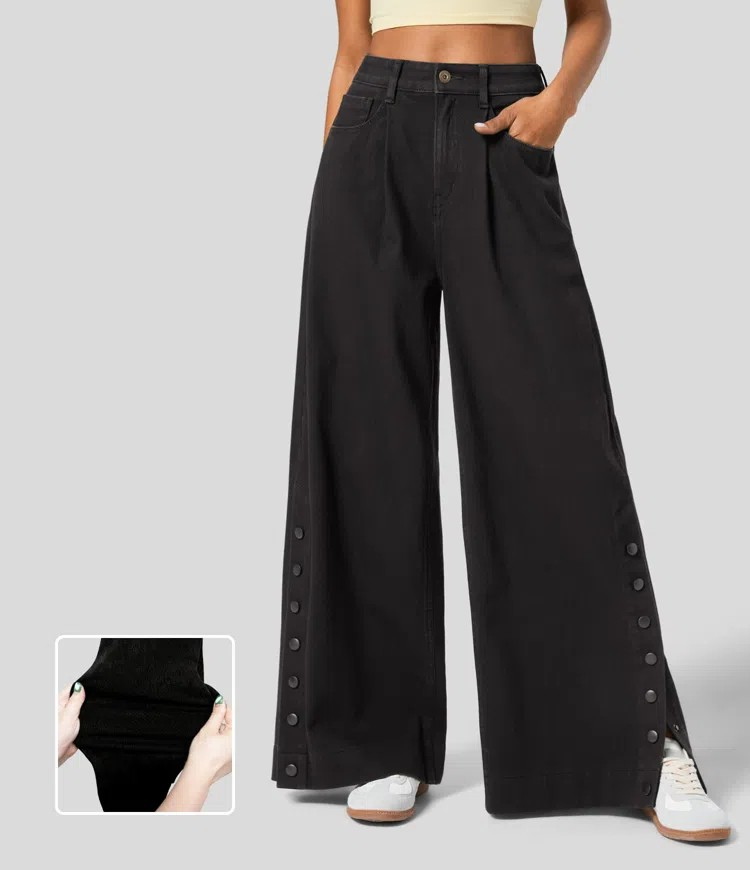 High Waisted Wide Leg Baggy Jeans