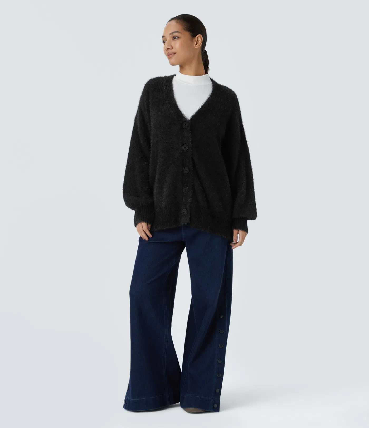 Bishop Sleeve Cardigan