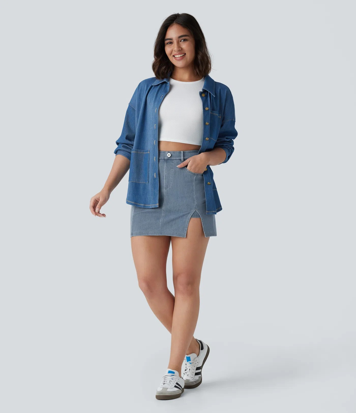 2-in-1 High-Waisted Skirt