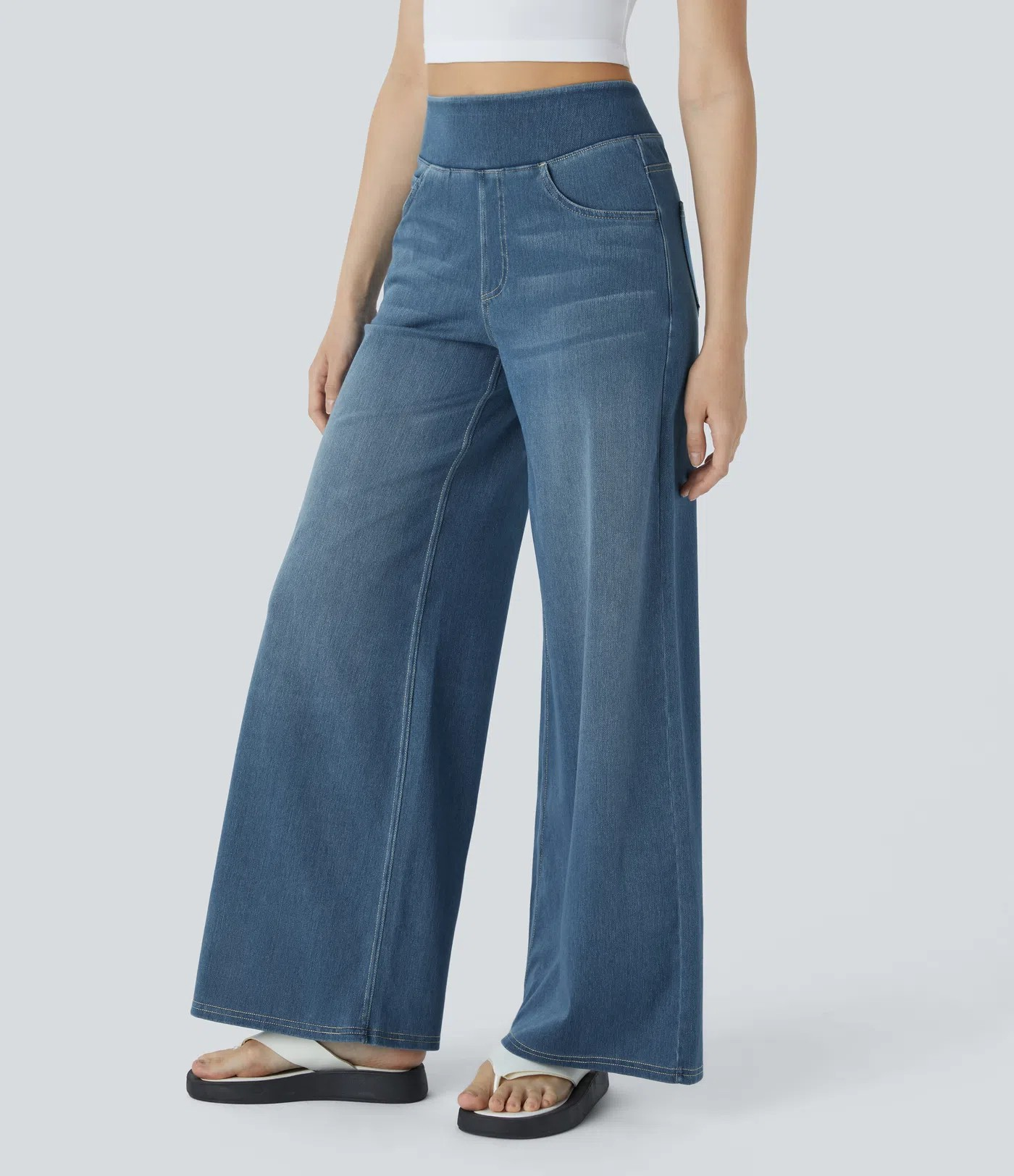 High waist wide-leg Jeans
