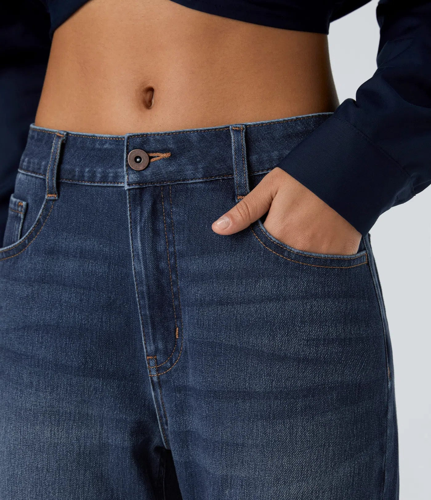 Faded Mom Jeans