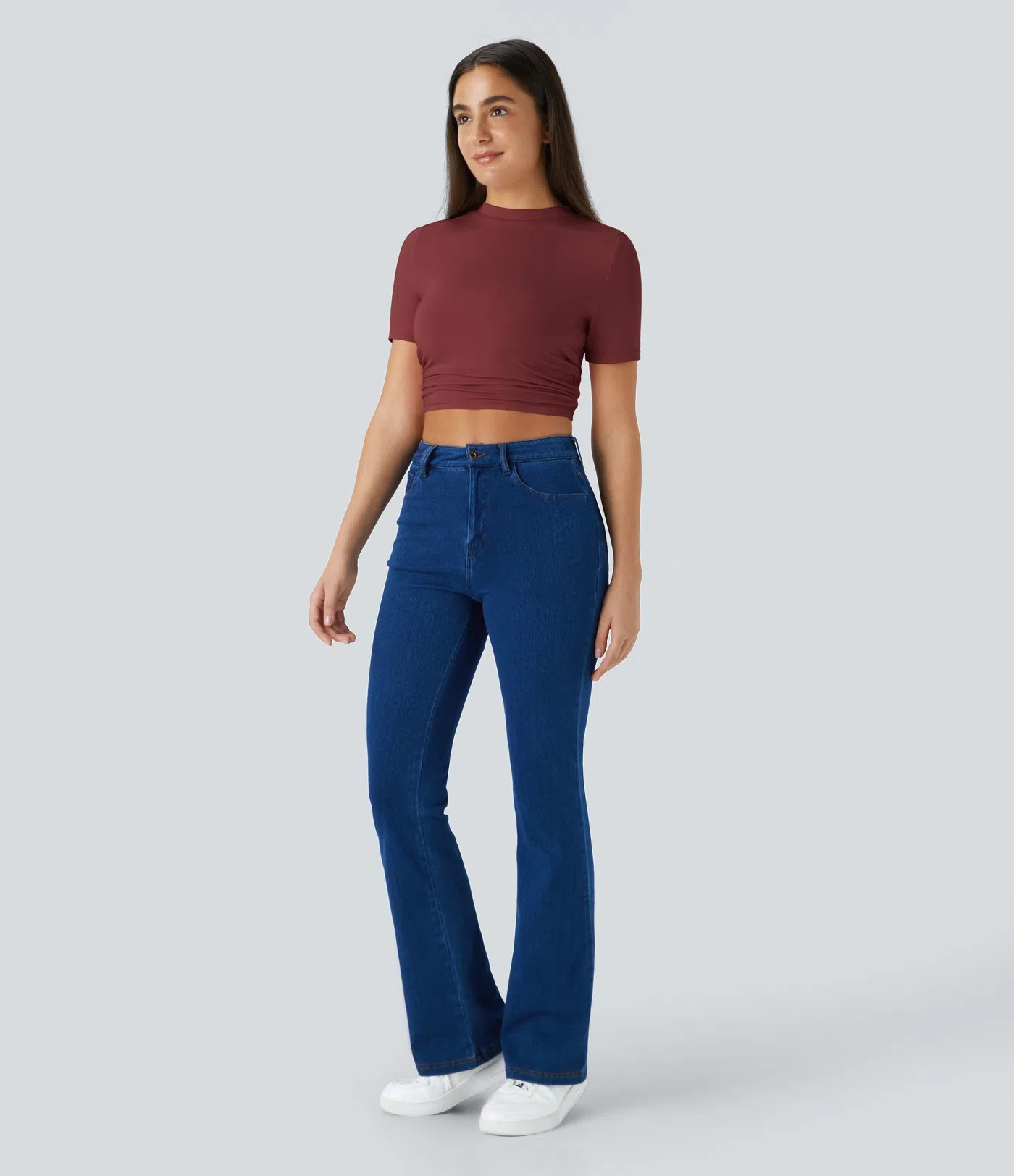 Ruffle crop T-shirt