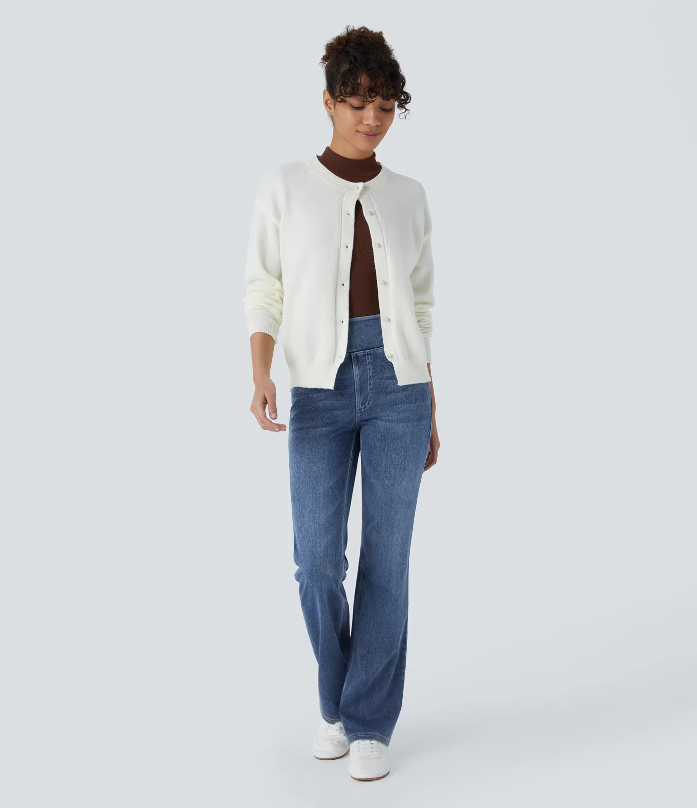 Washed Bootcut Jeans