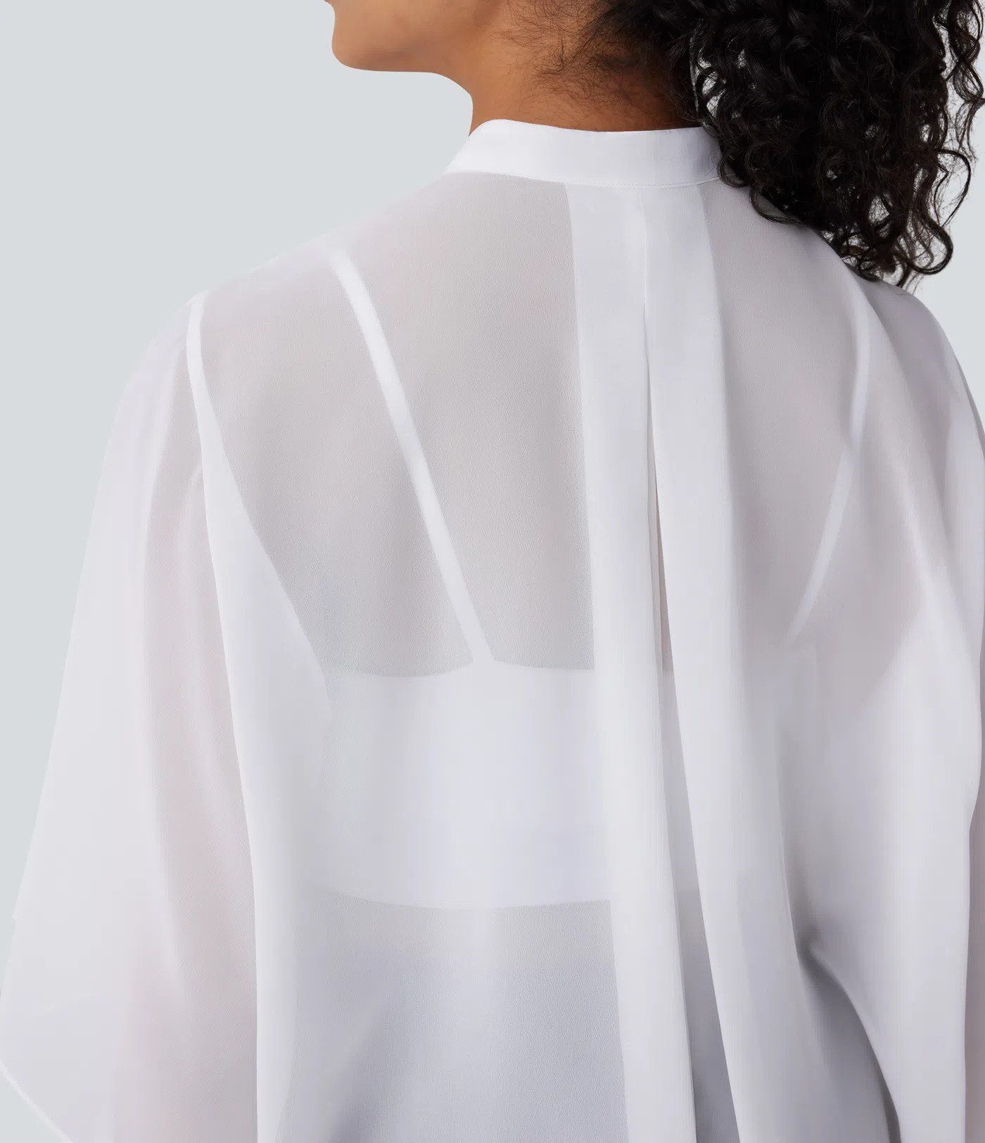 Flowy transparent work shirt