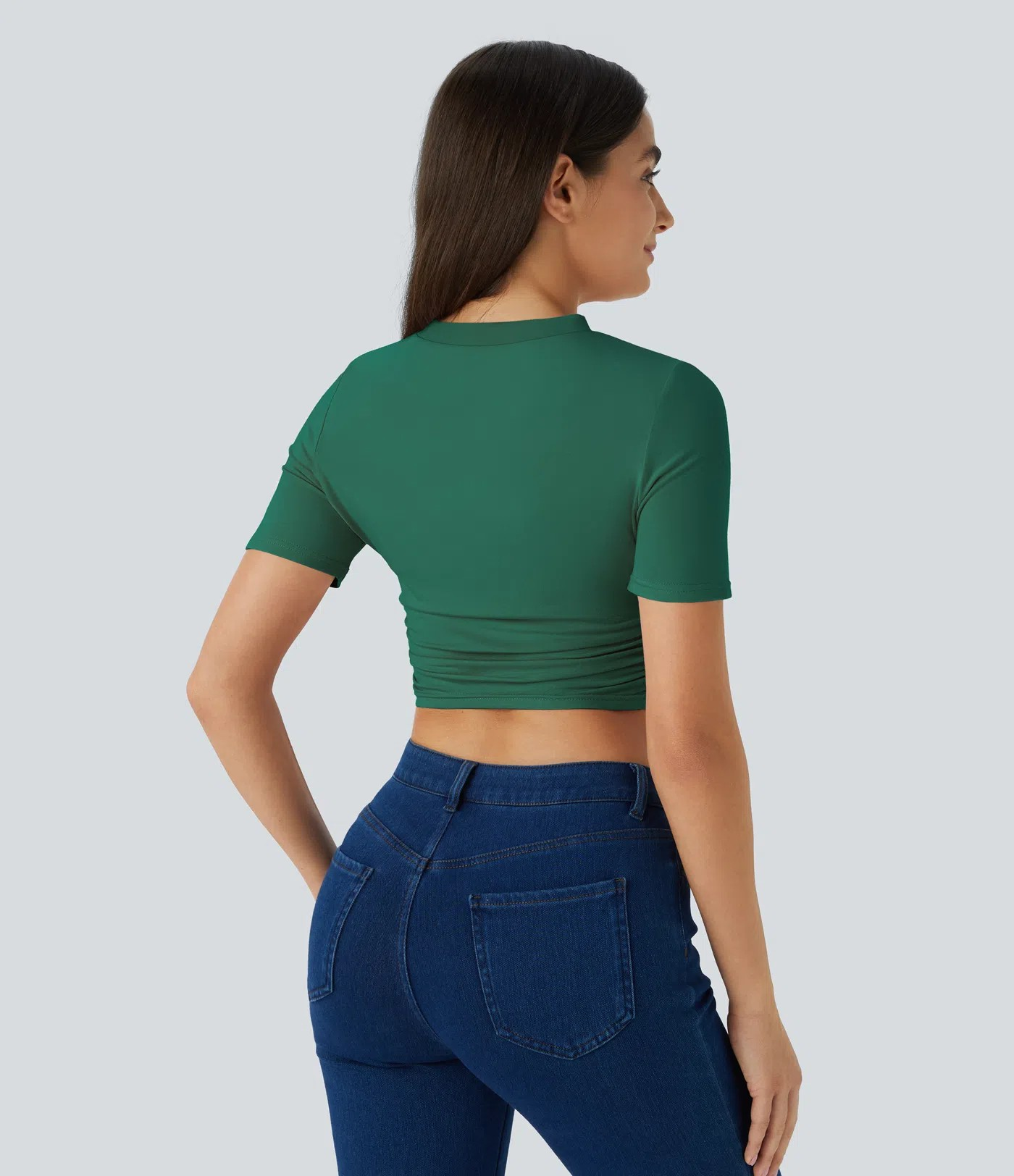 Ruffle crop T-shirt