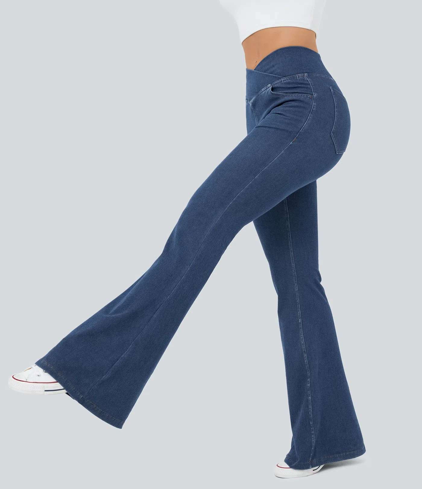 Crossover Flared Jeans