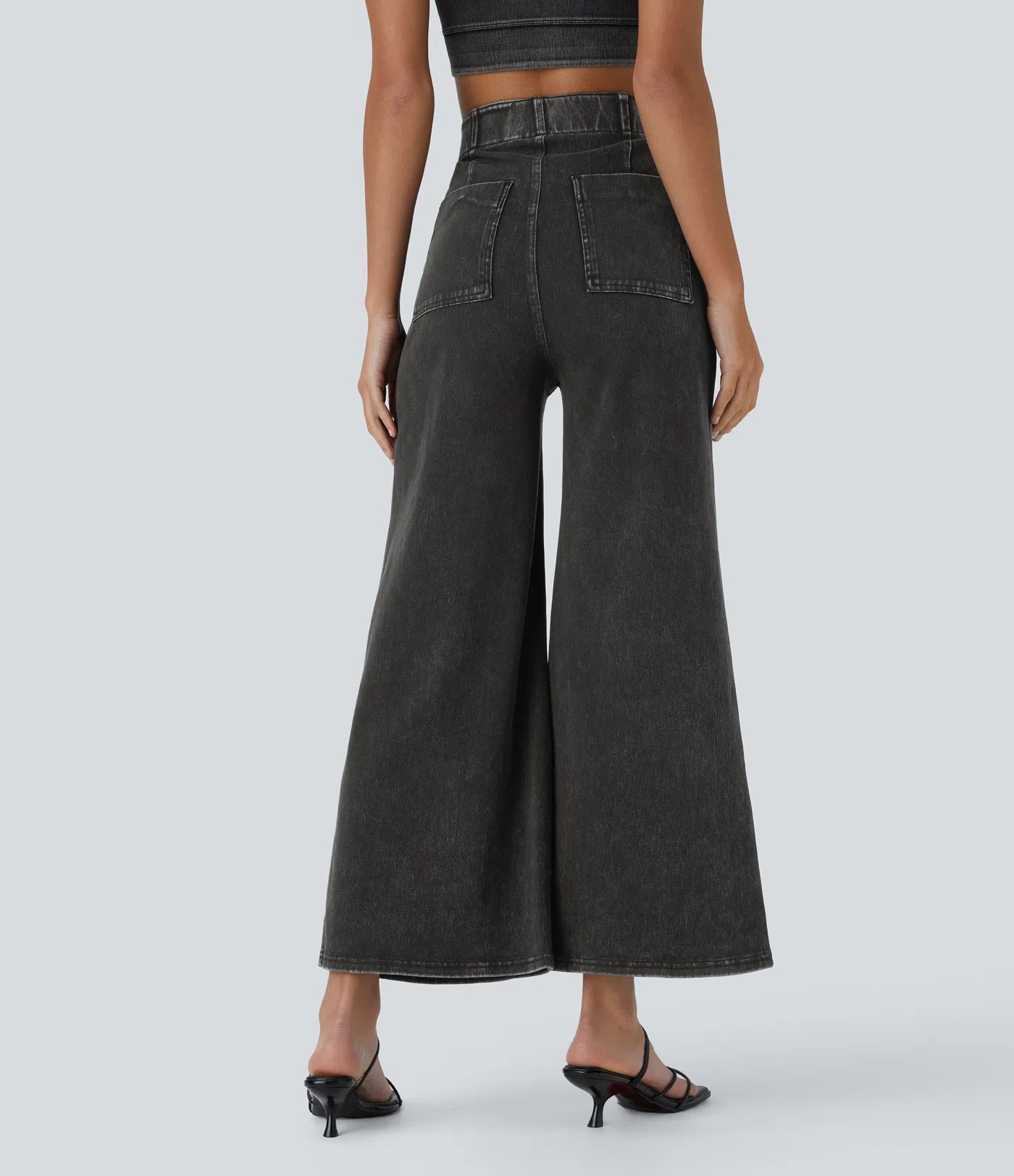 Flared Knit Jeans