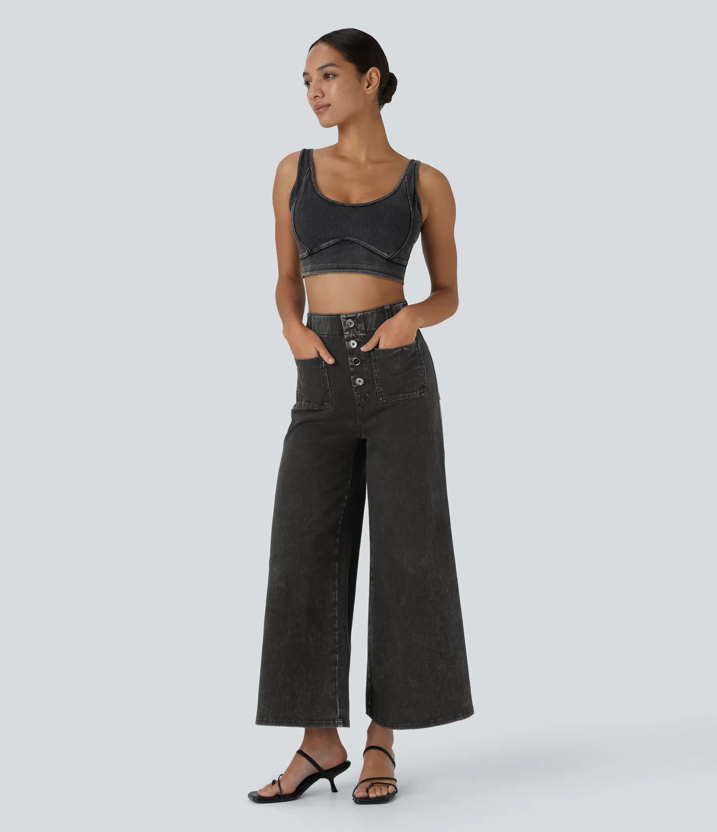 Flared Knit Jeans