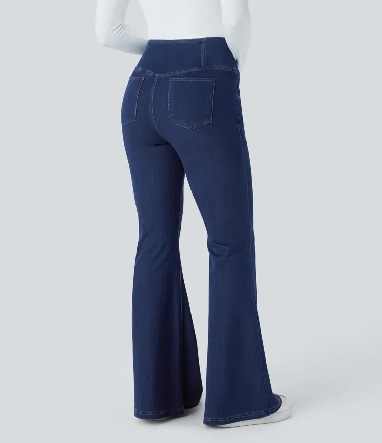 Crossover Flared Jeans