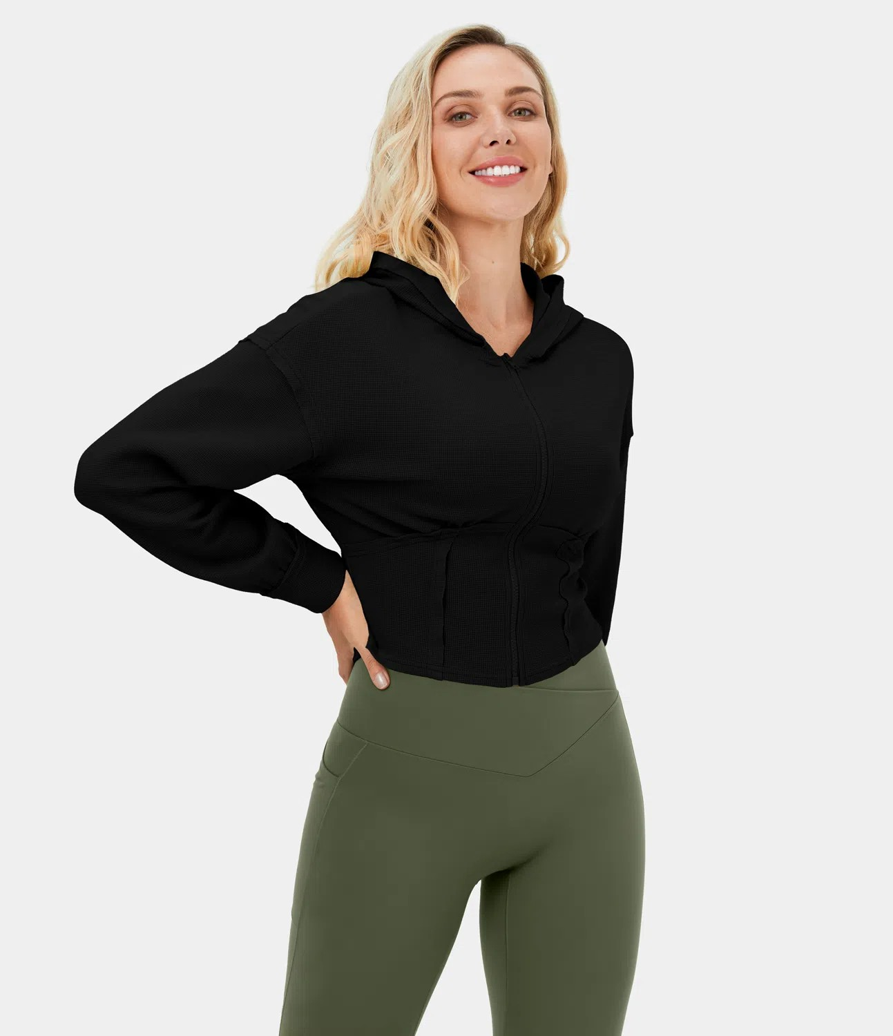 Zip Corset Hoodie sweatshirt