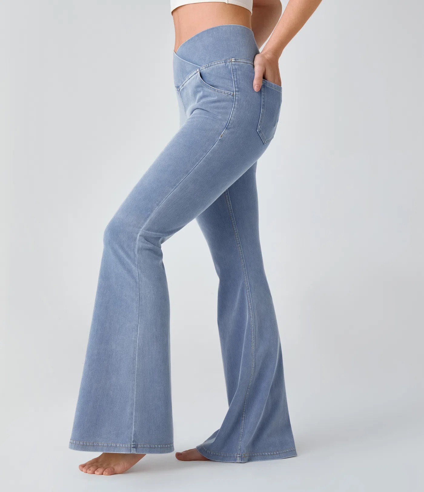 Crossover Flared Jeans