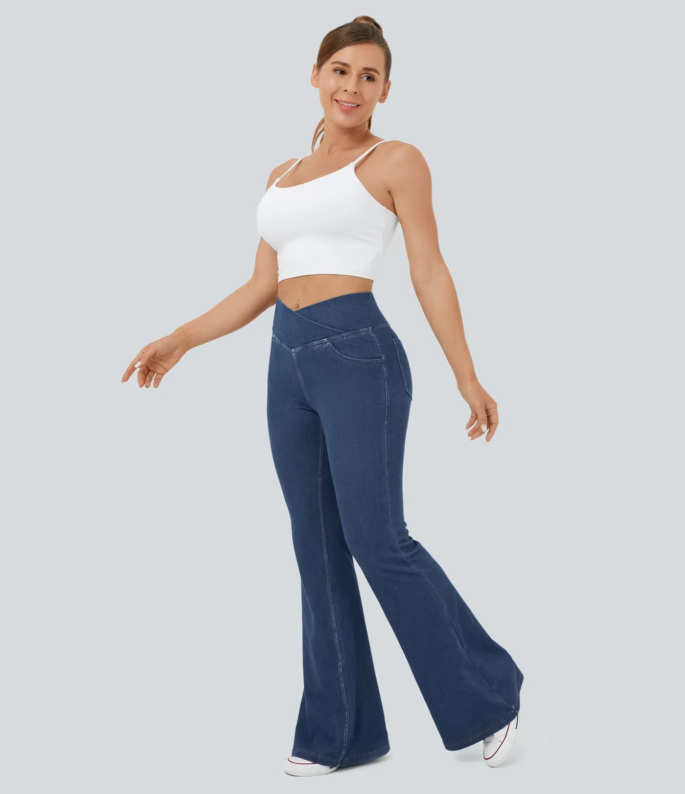 Crossover Flared Jeans