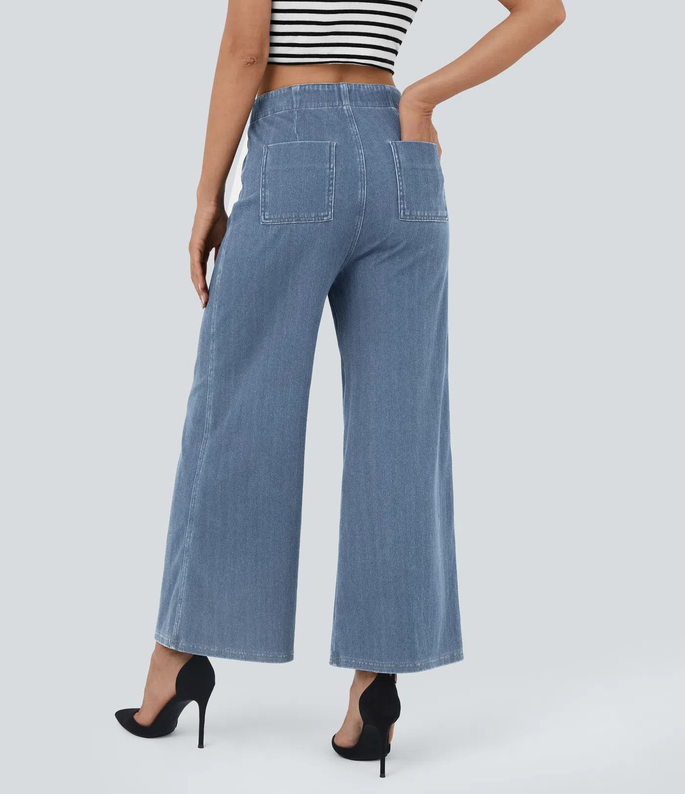 Flared Knit Jeans