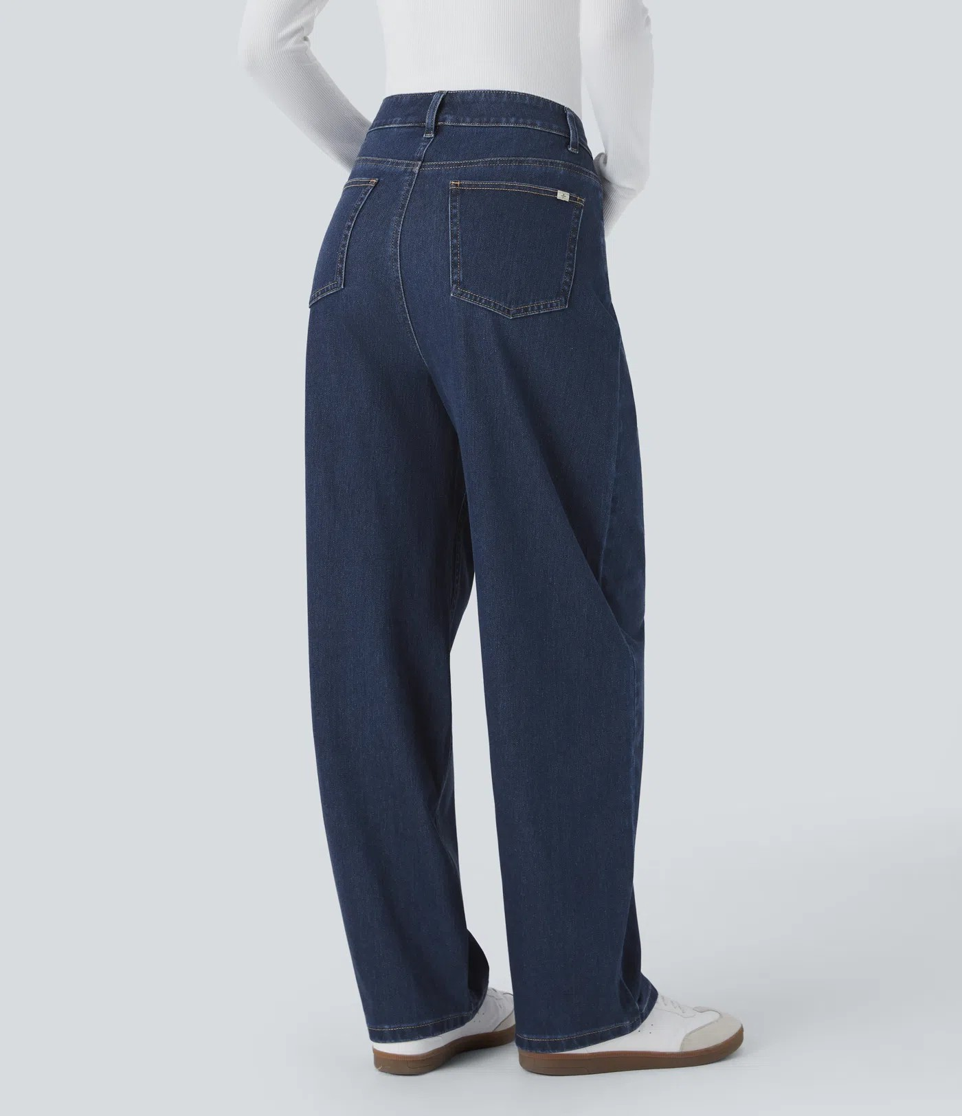 High-Waisted Baggy Jeans