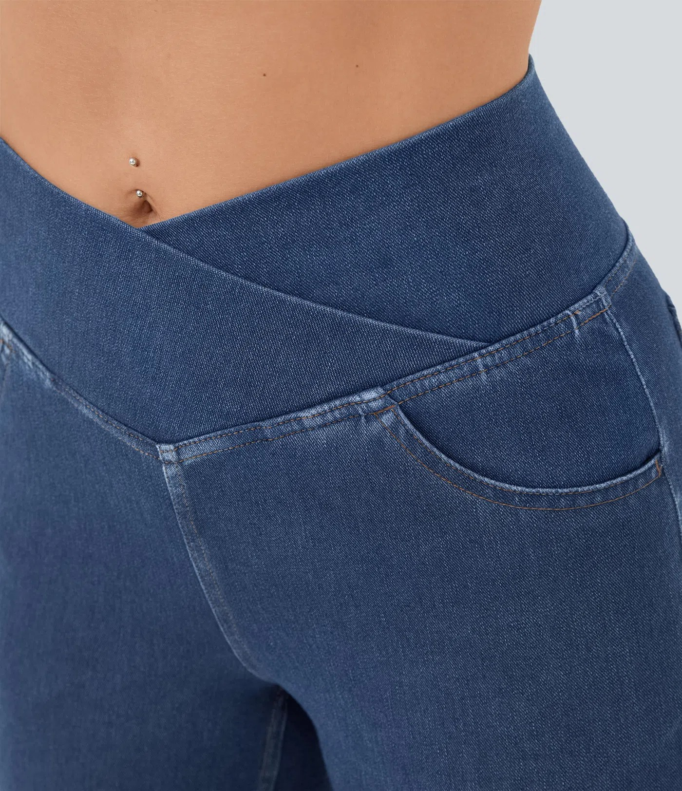 Crossover Flared Jeans