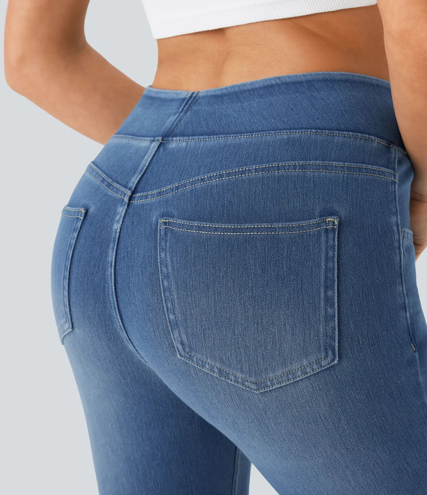 Washed Bootcut Jeans